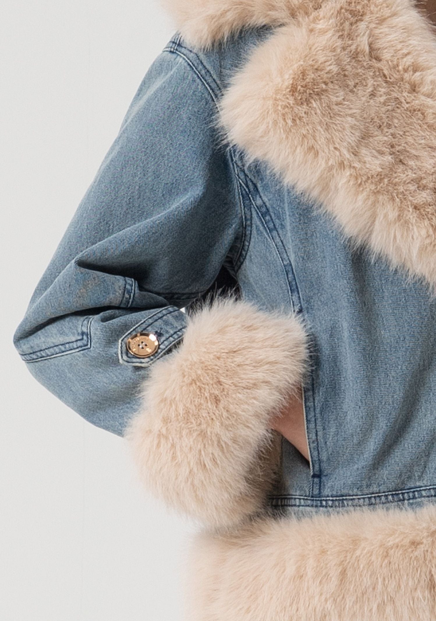 Giacca over in denim FP25WJ4010D40904 337 FRACOMINA 