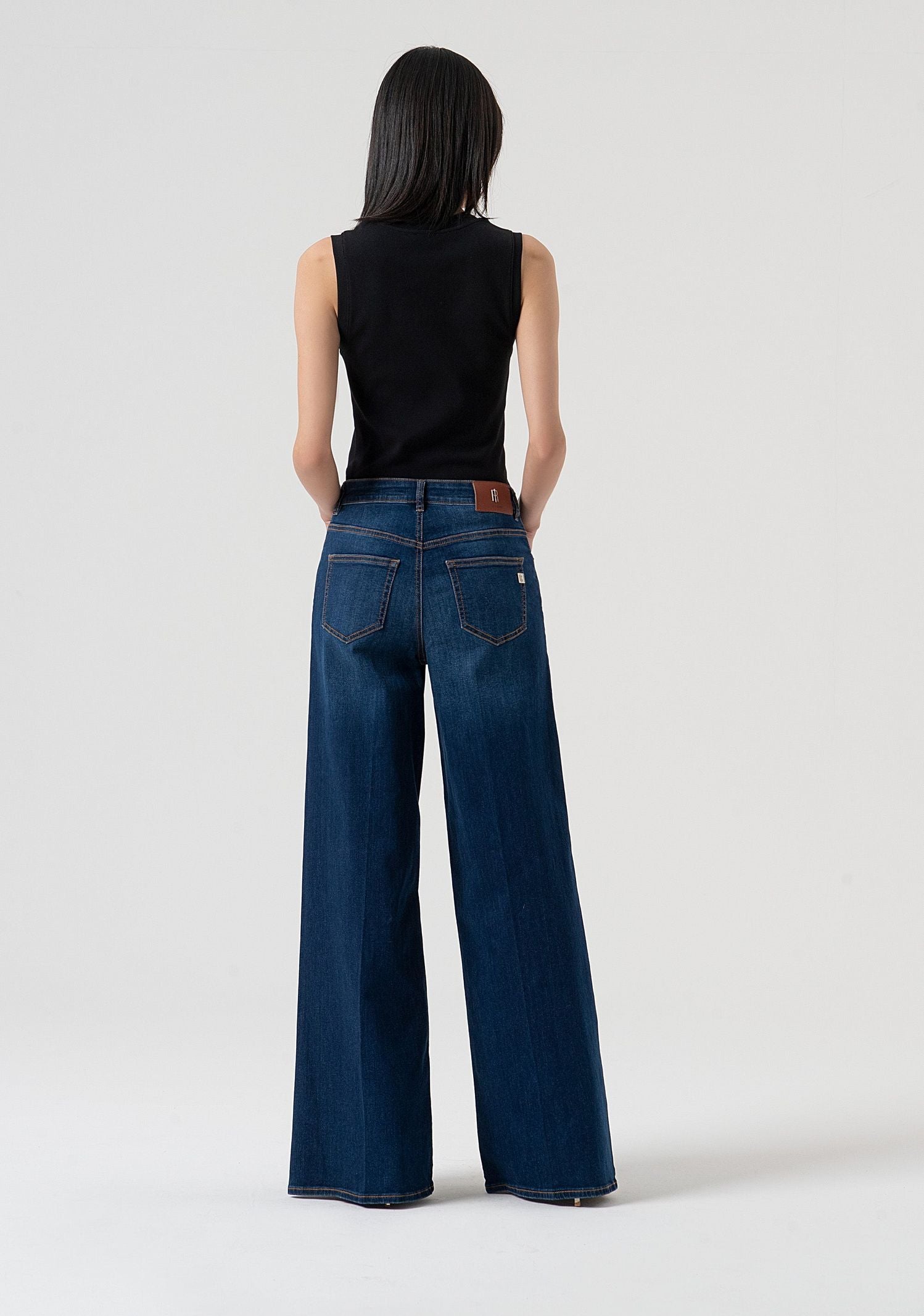 Jeans flare vita alta FP25WV3015D46002 987 FRACOMINA 