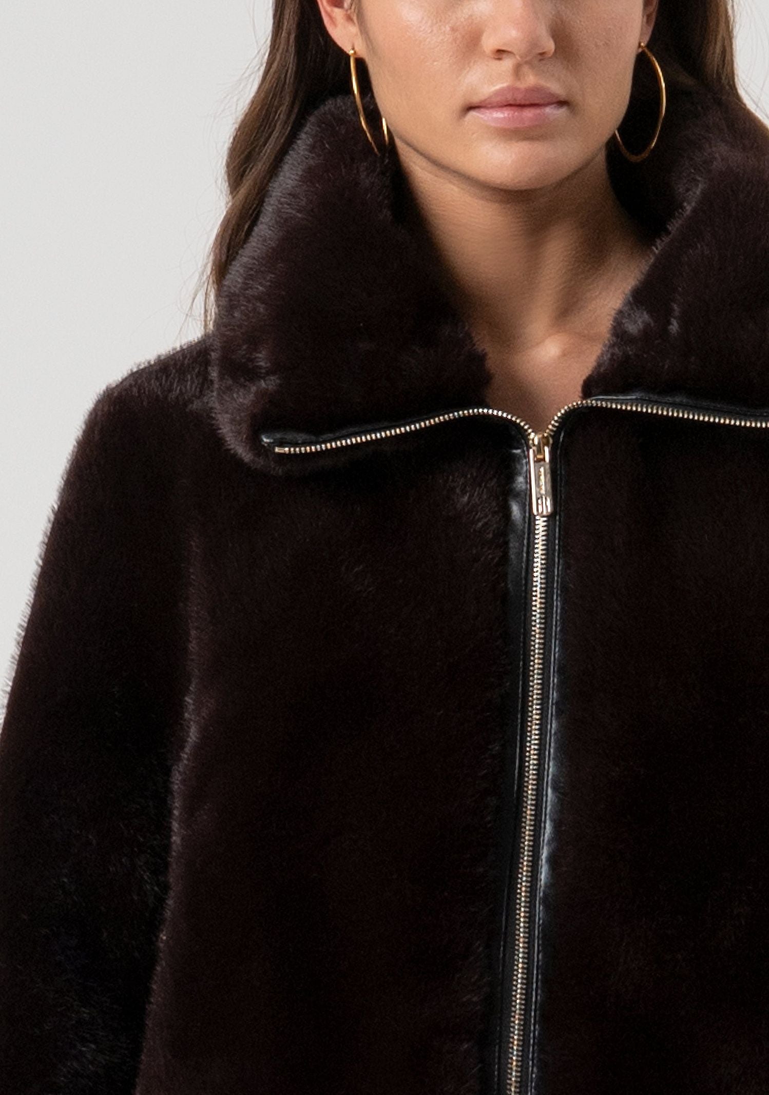 Giacca over con zip - Fracomina FQ25WC4002O44501 091 FRACOMINA 