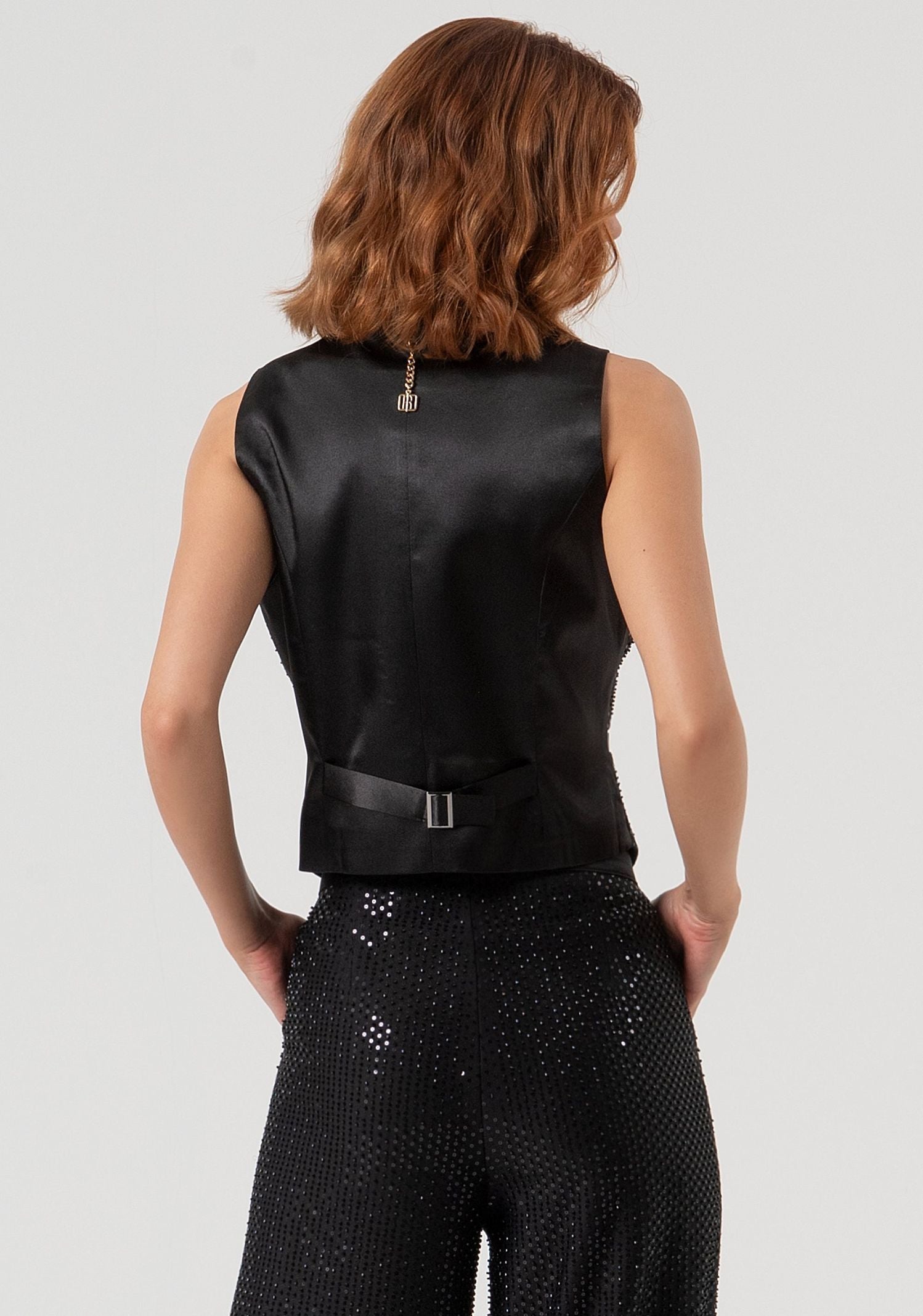 Gilet con strass - Fracomina FQ25WJ5001W815R9 053 FRACOMINA 
