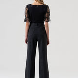 Pantalone bootcut vita alta FR25WVA014W80501 T53 FRACOMINA 
