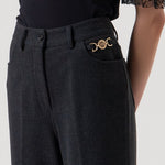 Pantalone bootcut vita alta FR25WVA014W80501 T53 FRACOMINA 