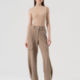 Pantalone cargo vita alta FR25WVC014W80501 L46 FRACOMINA 