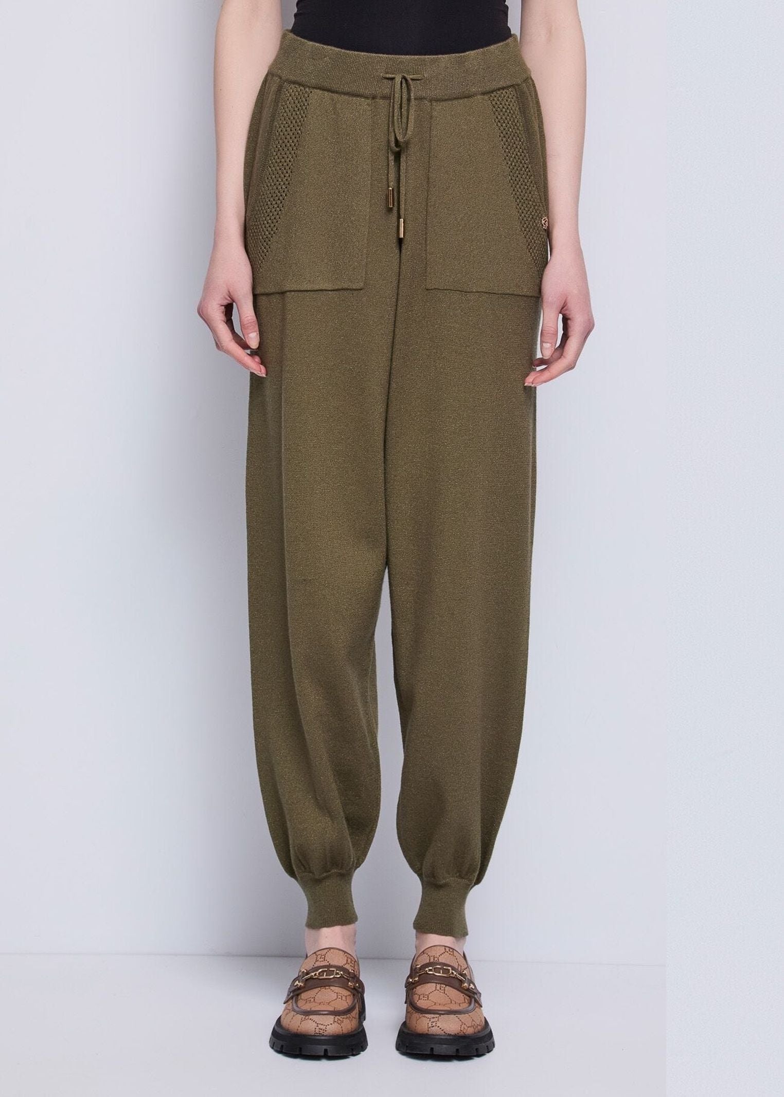 Pantalone lurex con coulisse 521BD23002 2502 GAUDI' 