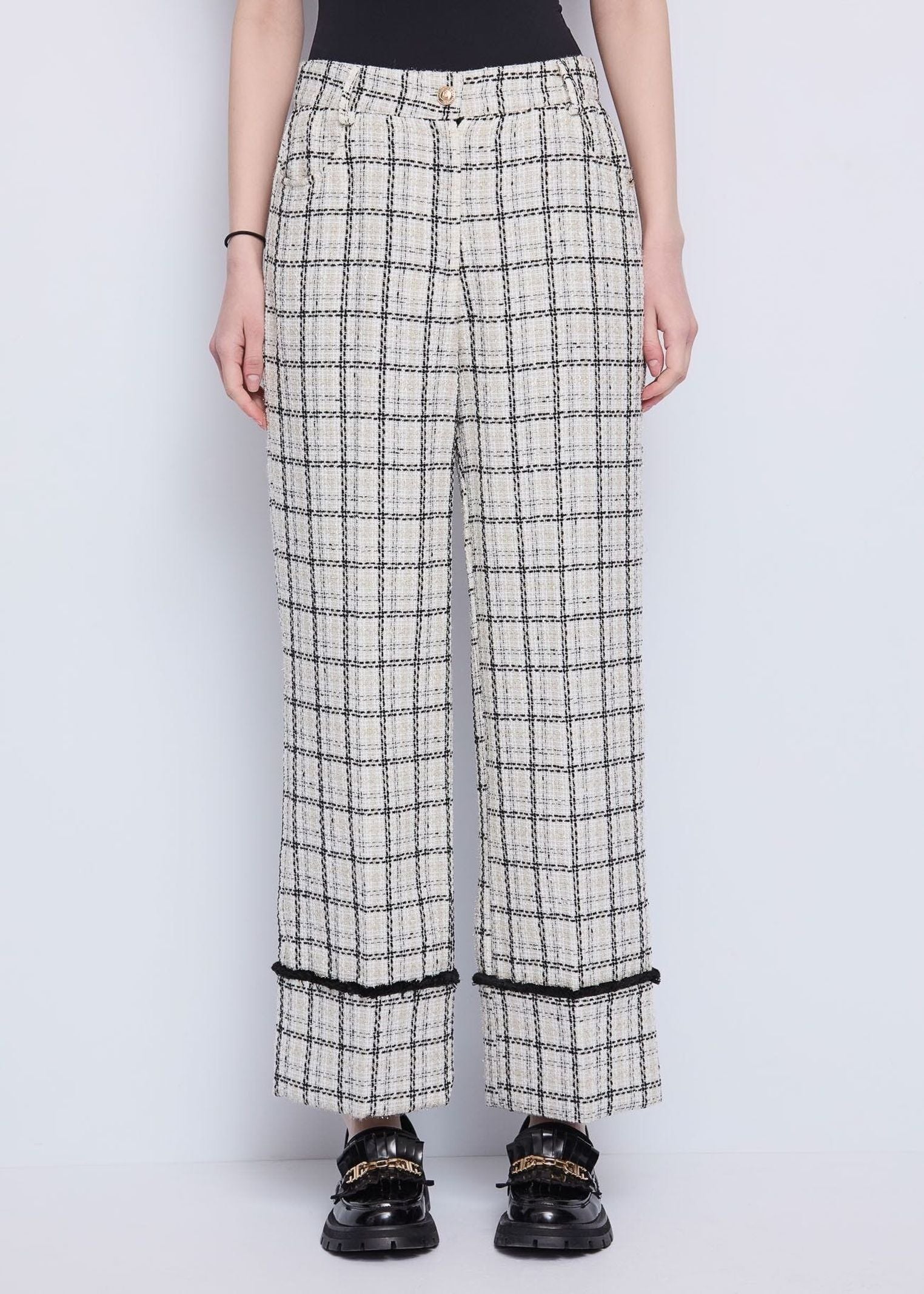Pantalone con motivo check 521BD25021 525015-01 GAUDI' 