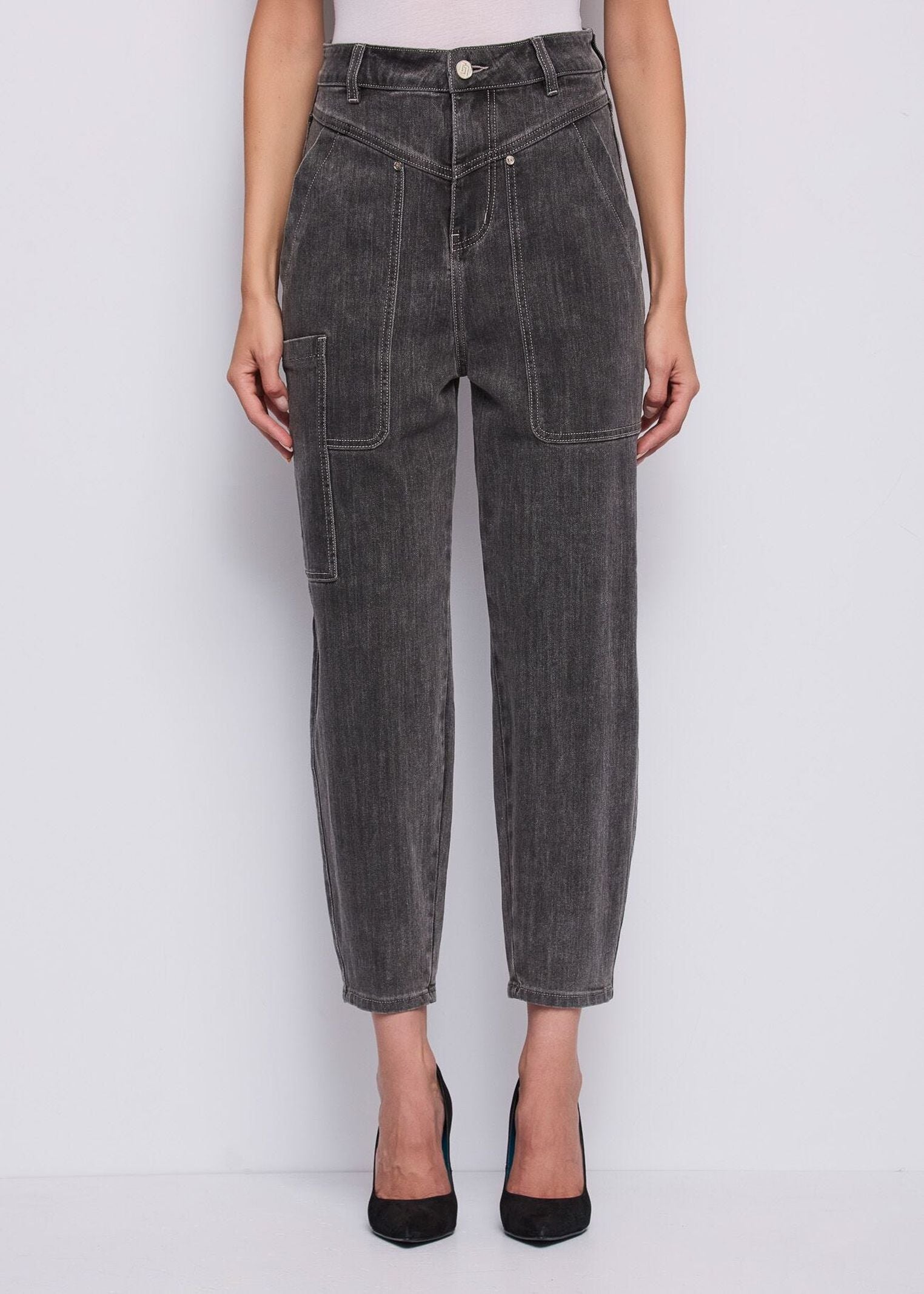 Pantalone mom fit cargo 521BD26010 00 GAUDI' 
