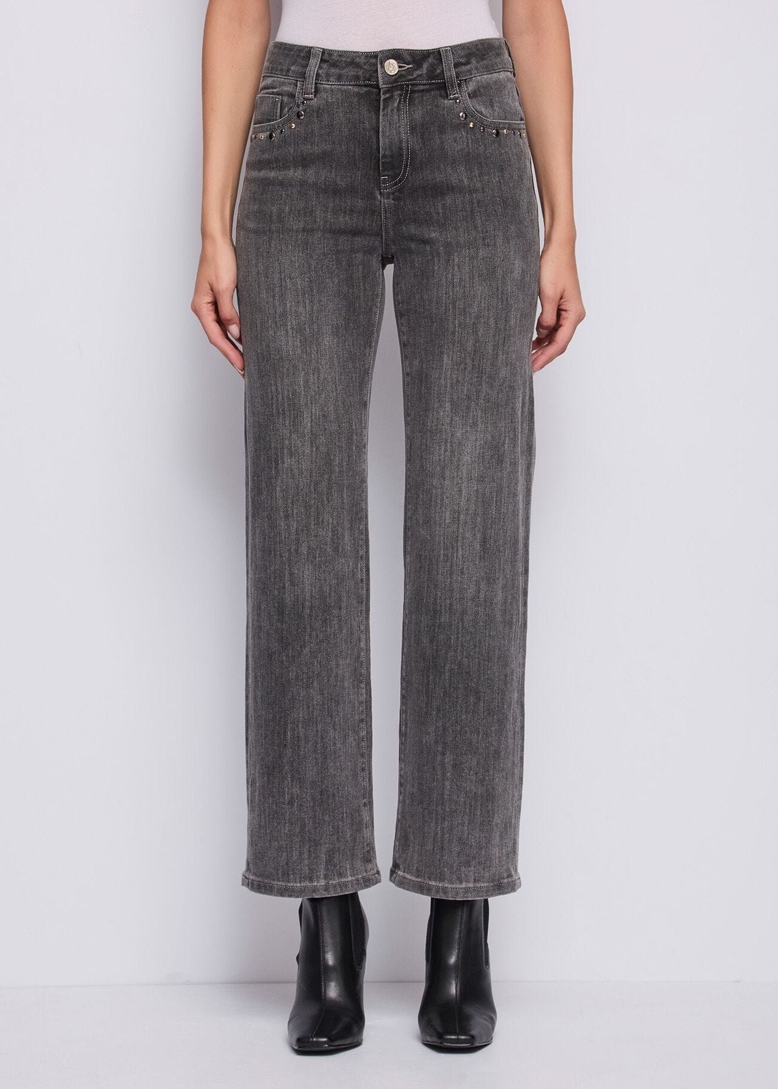Jeans straight con borchie - Gaudi 521BD26011 00 GAUDI' 