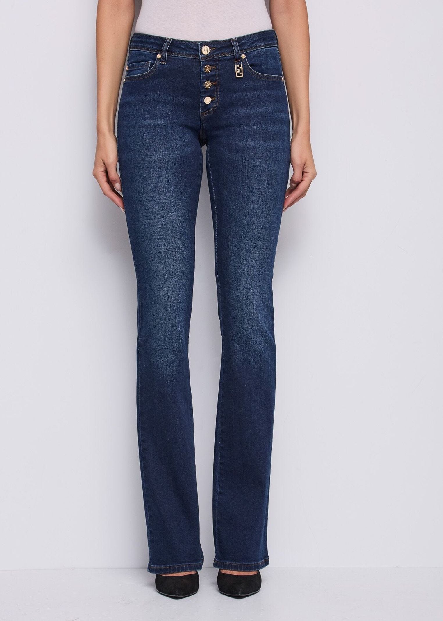 Jeans bootcut con charms 521BD26025 00 GAUDI' 