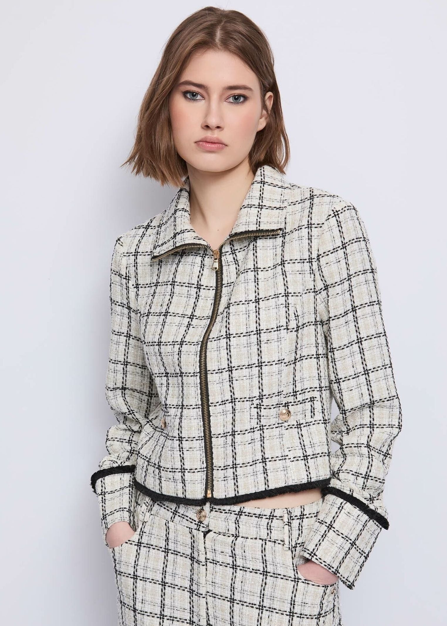 Giacca con motivo check 521BD35022 525015-01 GAUDI' 