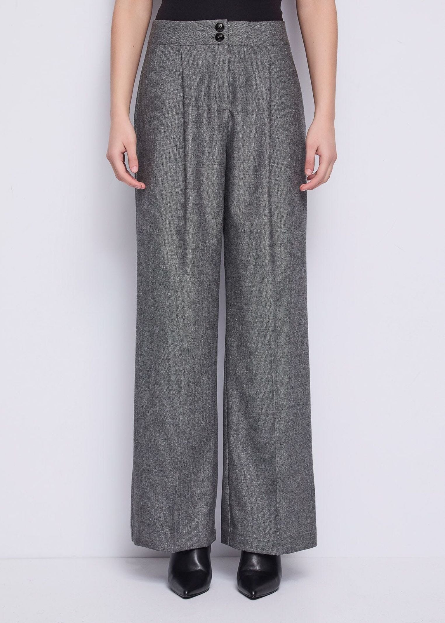 Pantalone chevron con piega - Gaudi 521FD25006 521052-01 GAUDI' 
