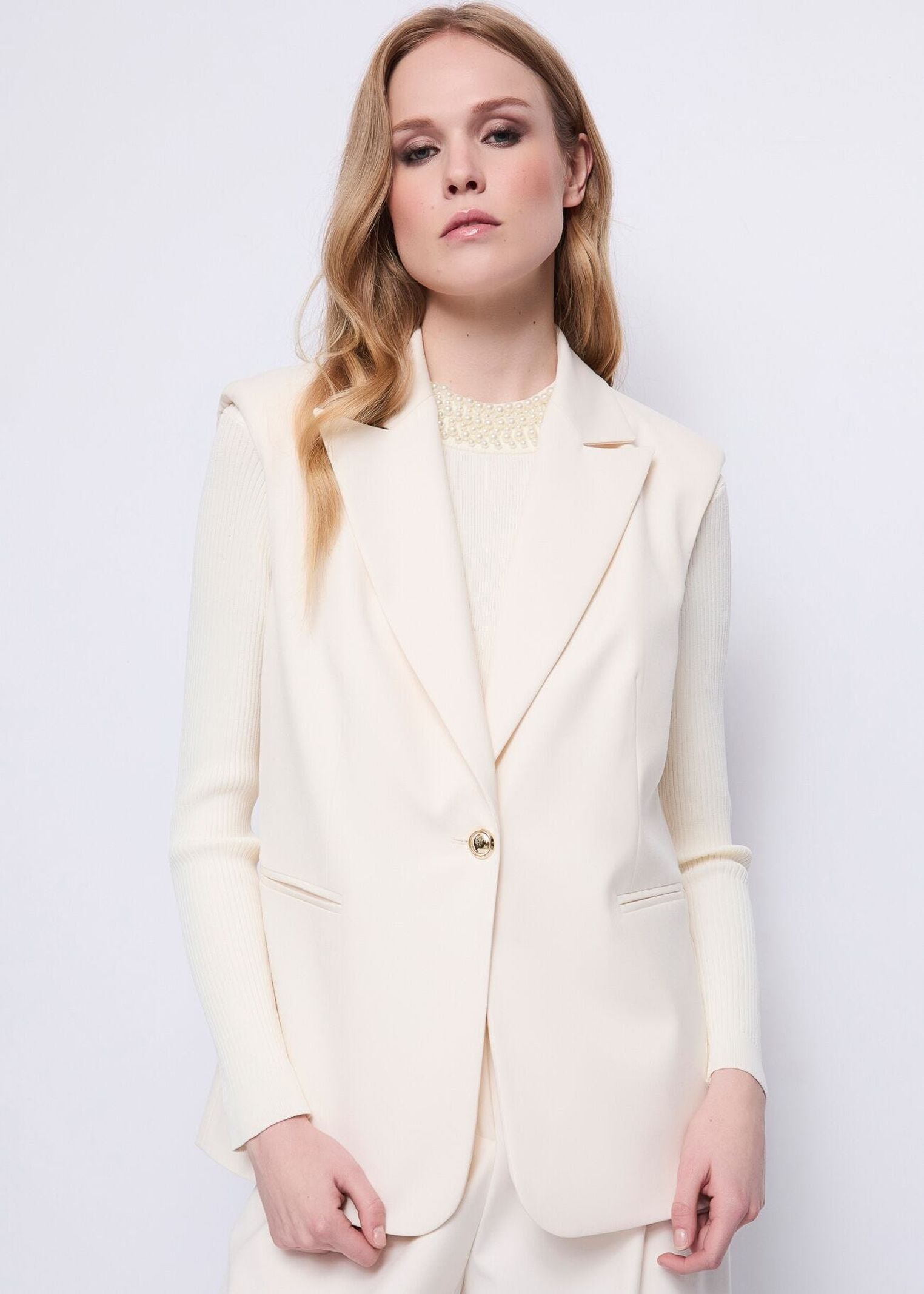 Gilet bottone unico 521FD35027 3213 GAUDI' 