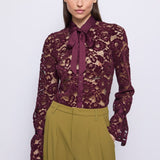 Camicia in pizzo floreale - Gaudi 521FD45006 2434 GAUDI' 