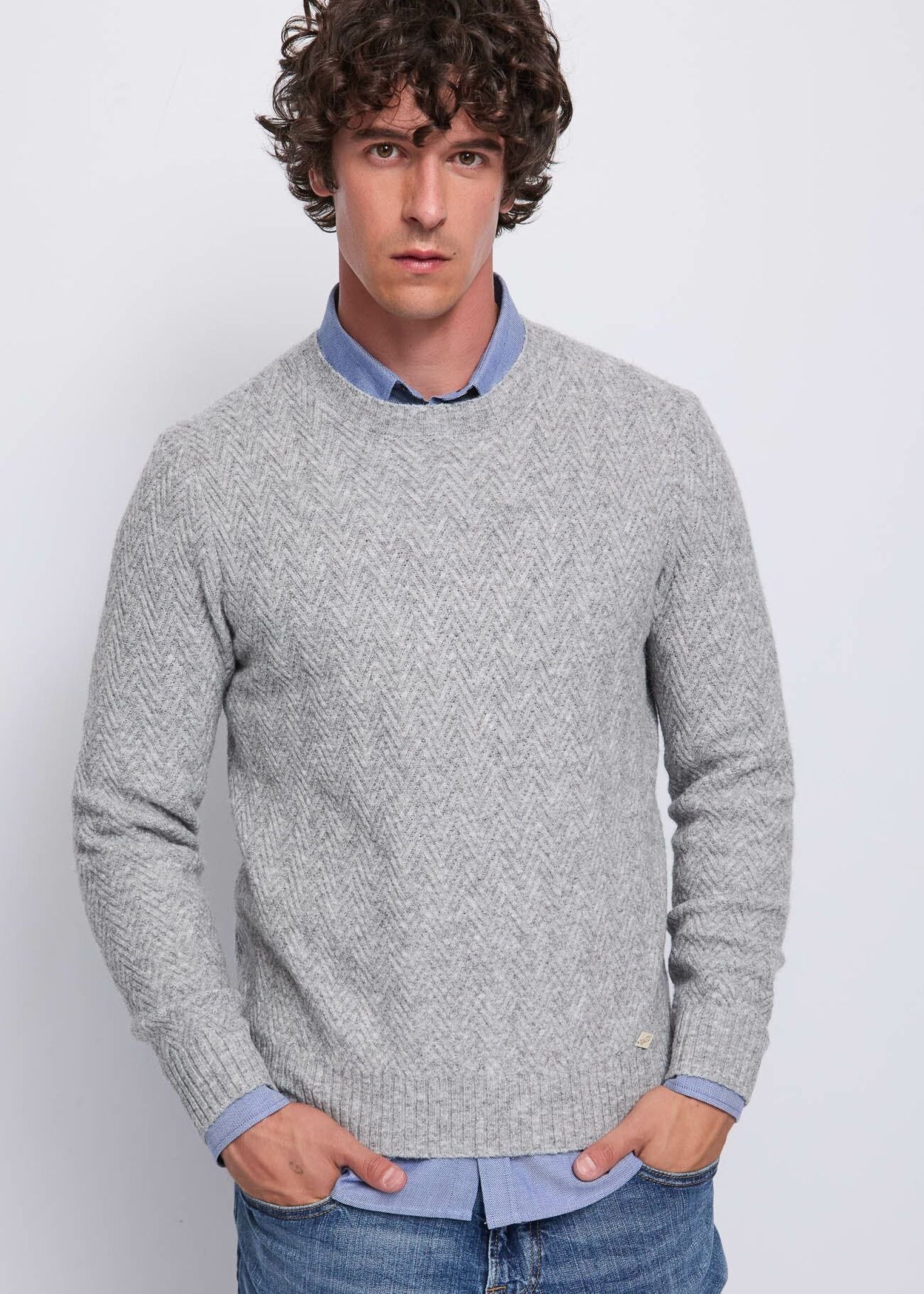Maglia lavorazione chevron - Gaudi 521GU53041 2082 GAUDI' 