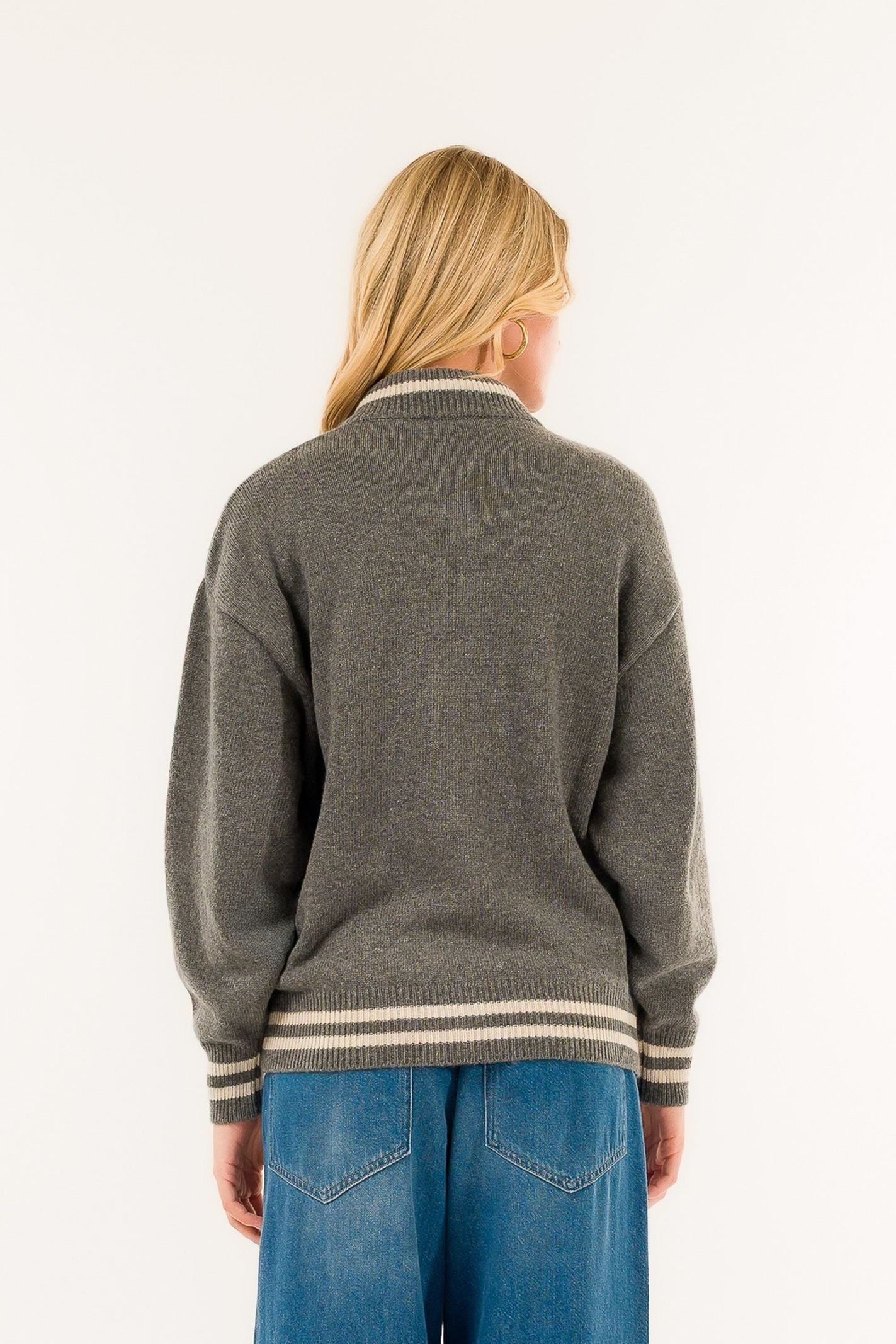 Cardigan con bottoni automatici - Kontatto 3M0960C V443 KONTATTO 