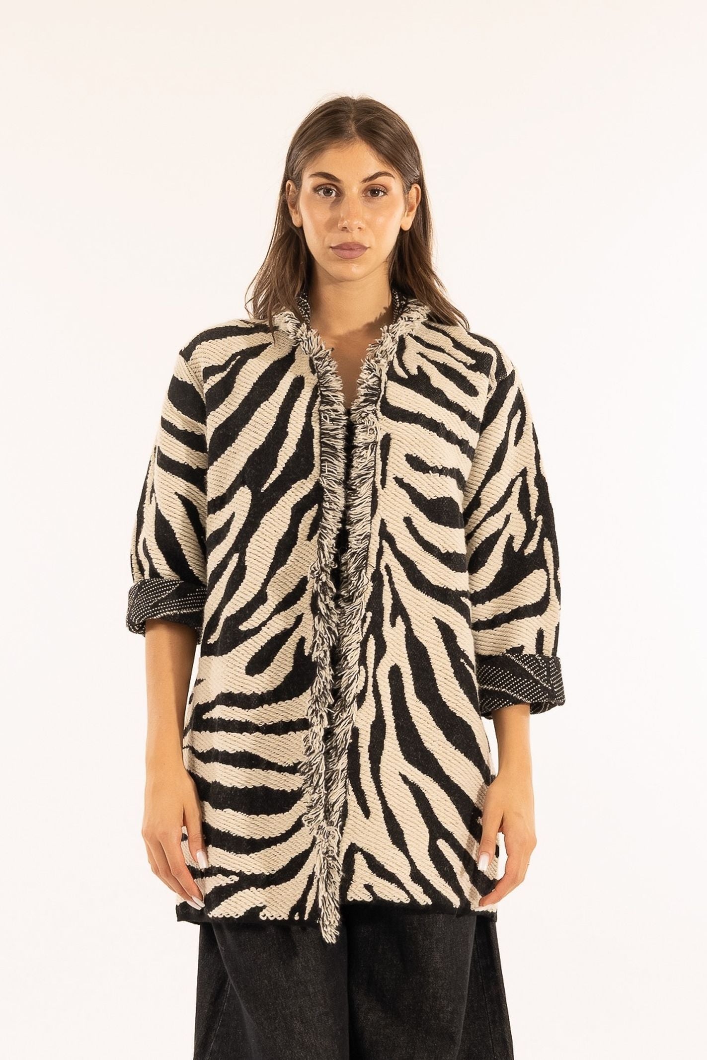 Cardigan giacca in lana - Kontatto 3M1033N1 496 KONTATTO 