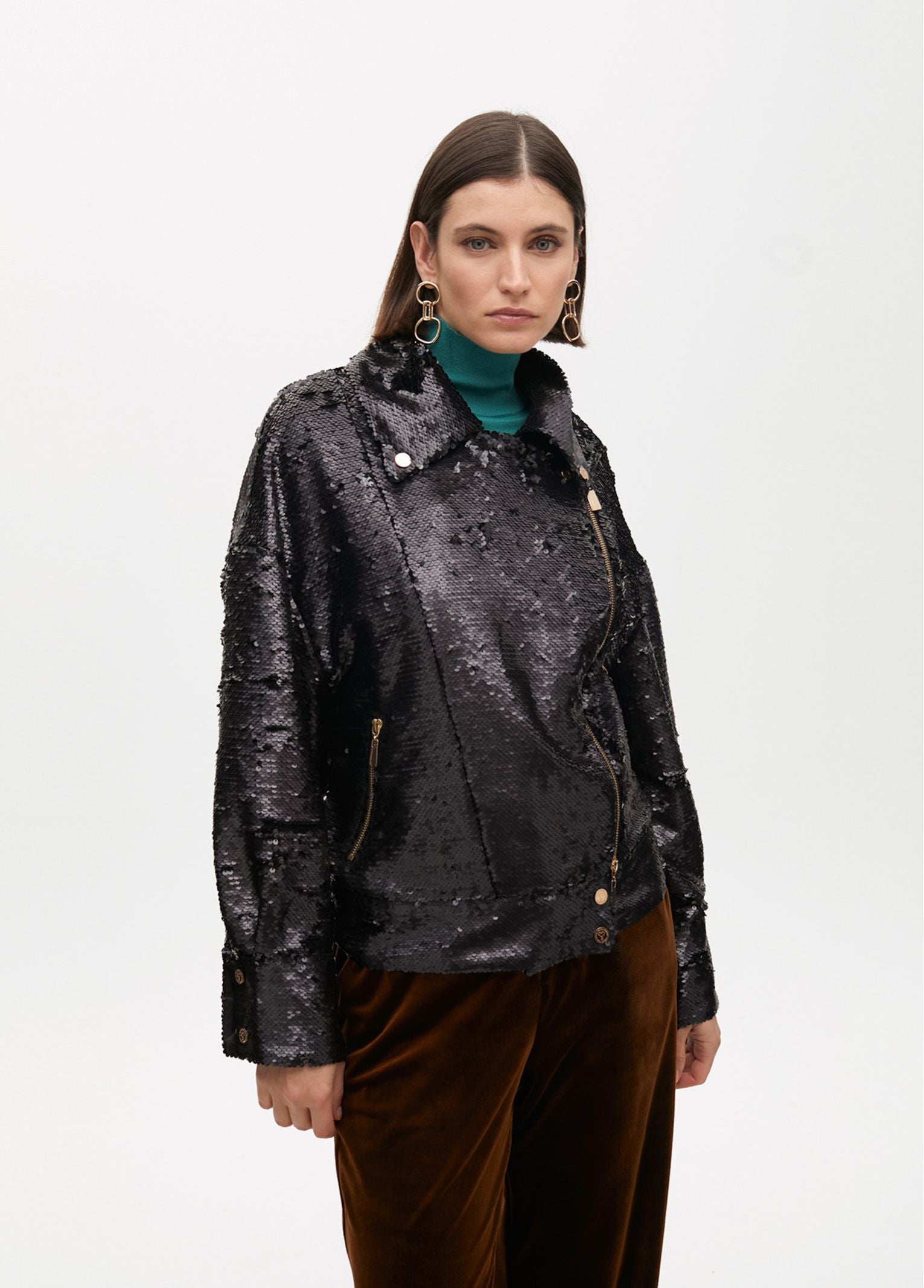 Giacca con paillettes LF2502010 00N LOLA 