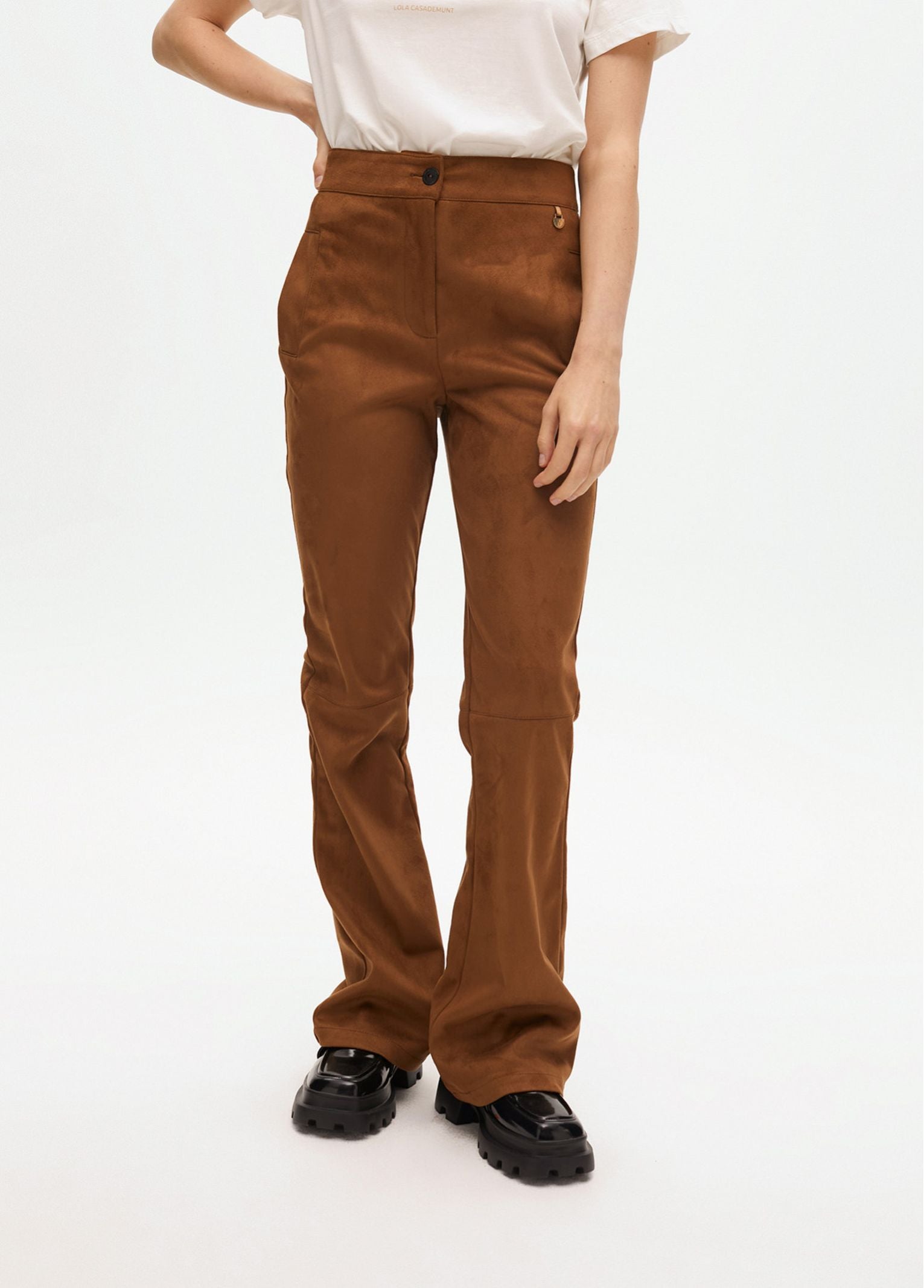Pantalone in antelina LF2514004 052 LOLA 