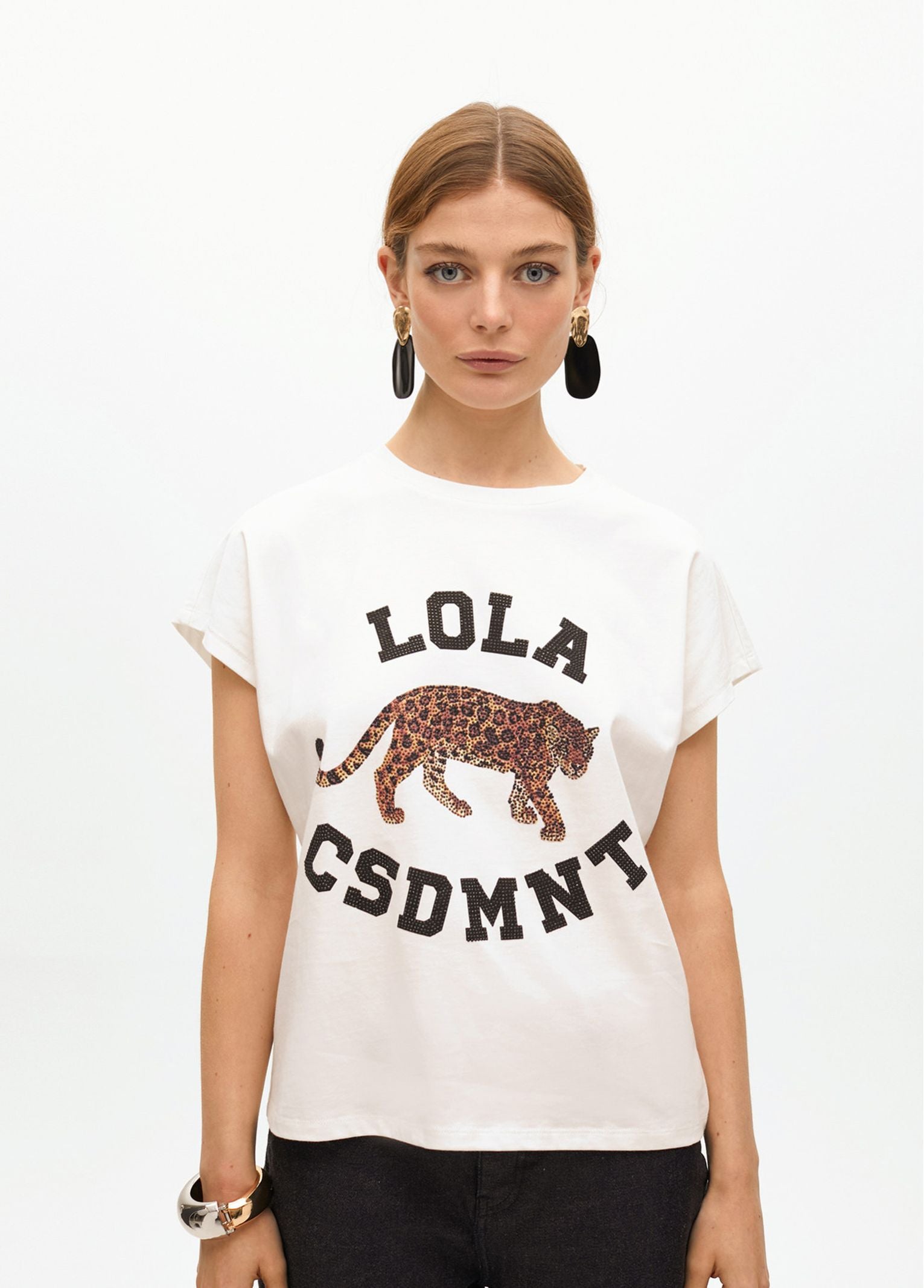 T-shirt tigre LF2515001 00B LOLA 
