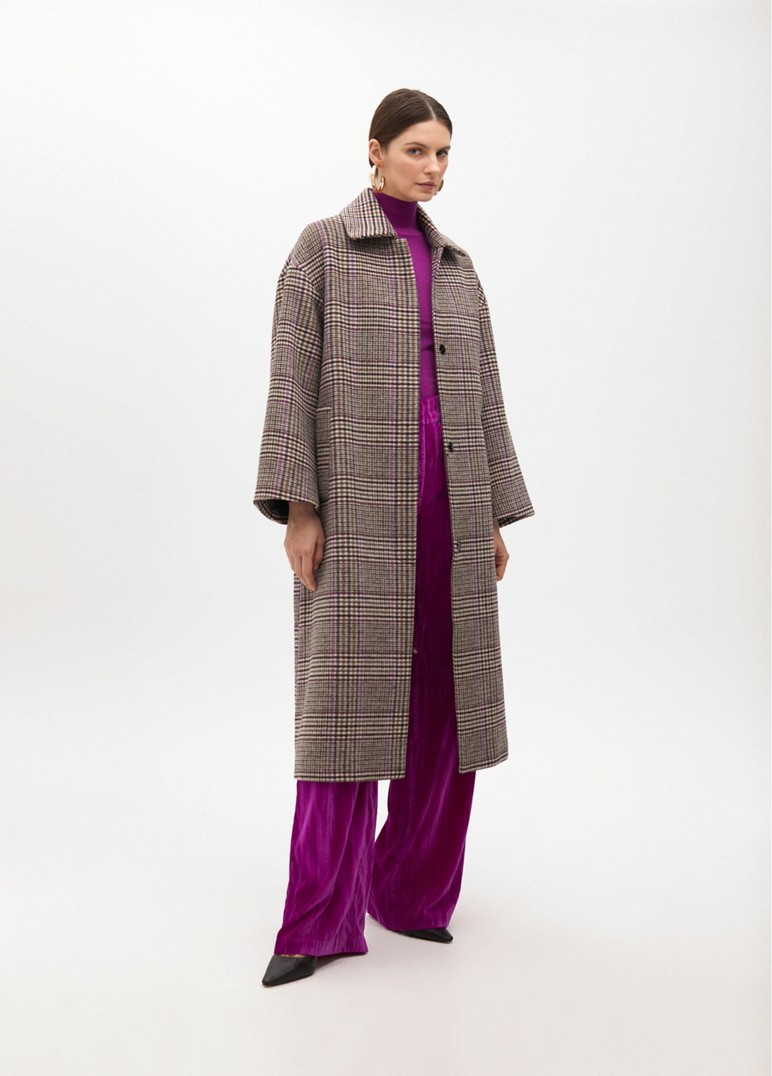 Cappotto a quadri MF2501002 25N MAITE 