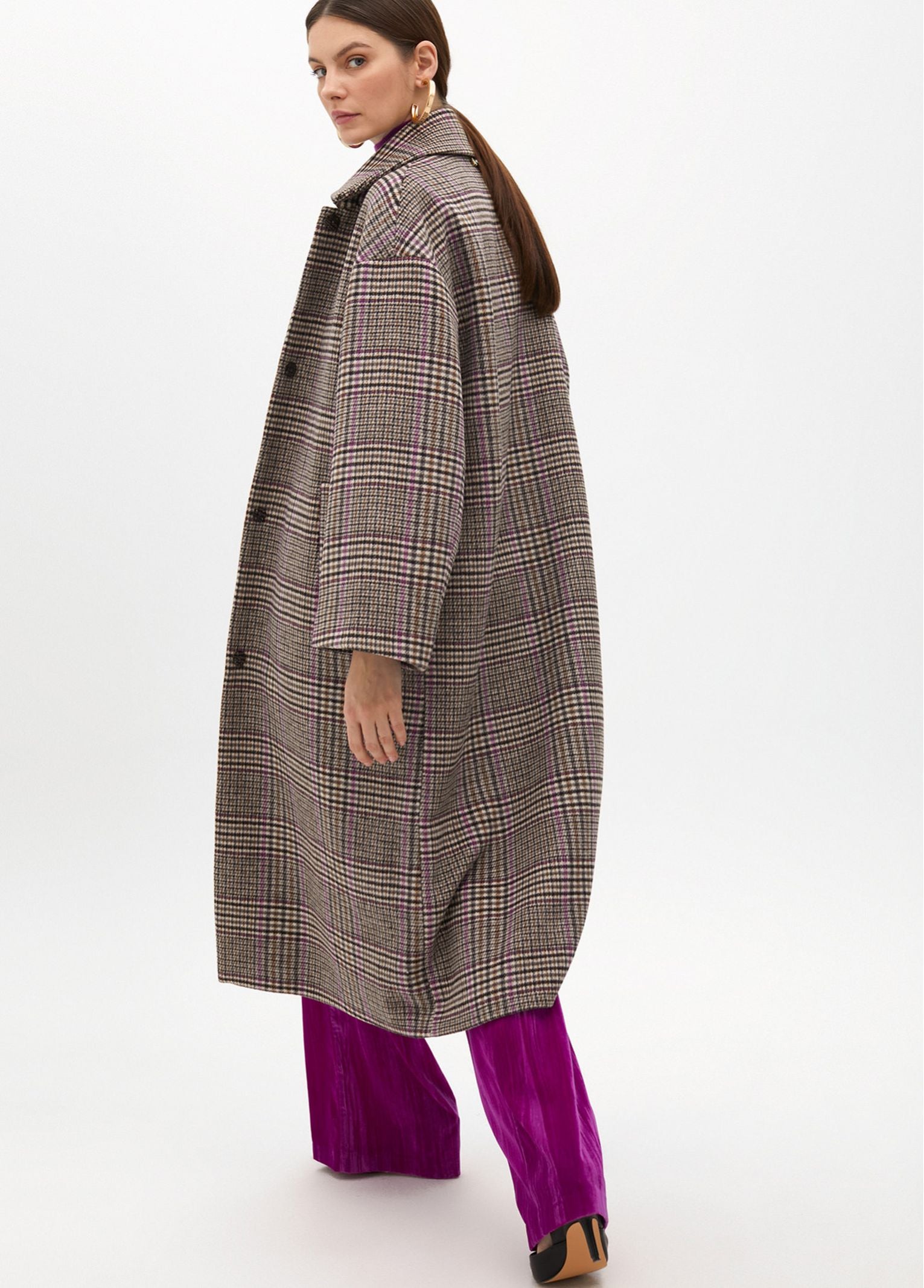 Cappotto a quadri MF2501002 25N MAITE 