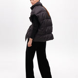Gilet trapuntato con cintura MF2501006 00N MAITE 