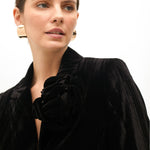 Giacca in velluto con fiore MF2502009 00N MAITE 