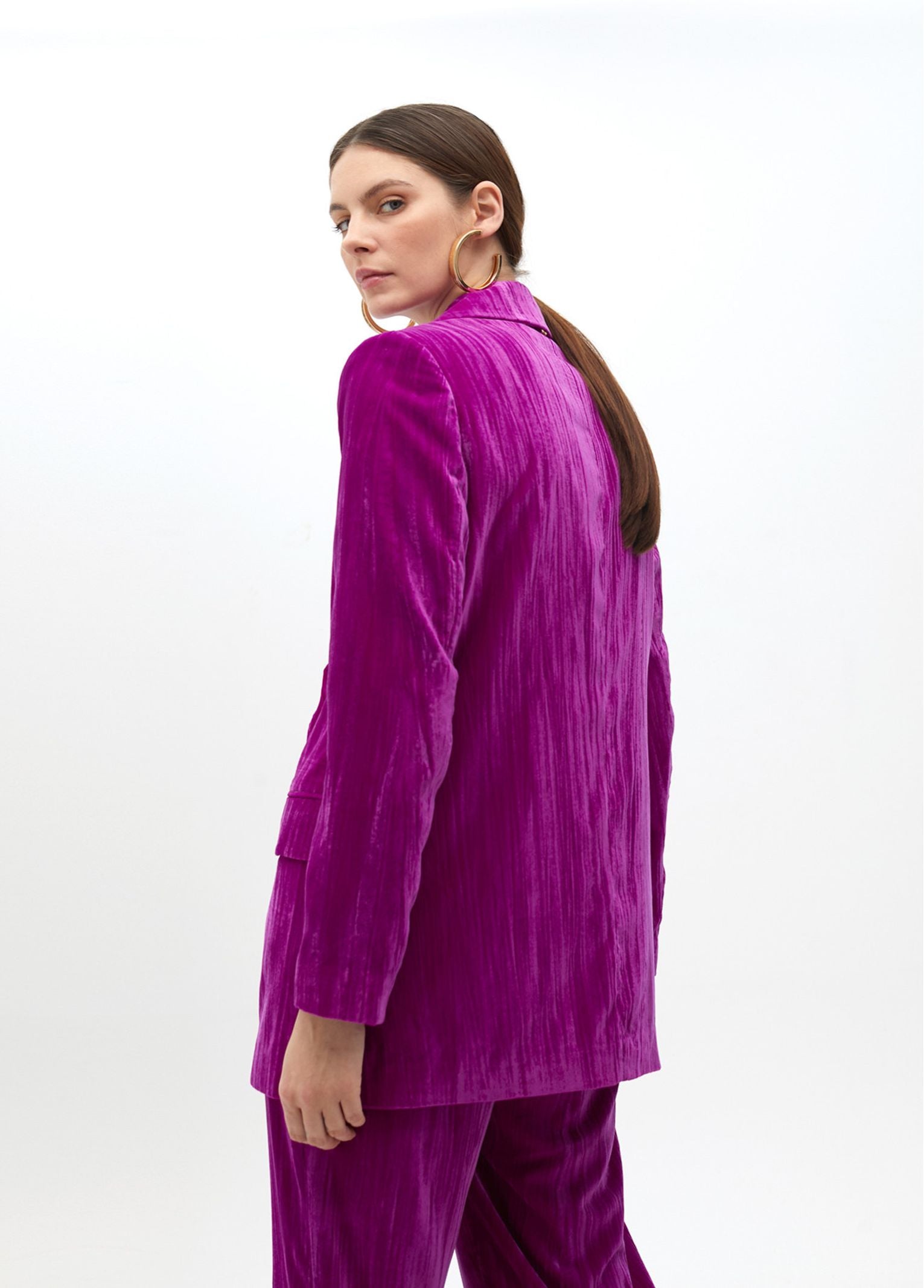 Giacca in velluto con fiore MF2502009 022 MAITE 