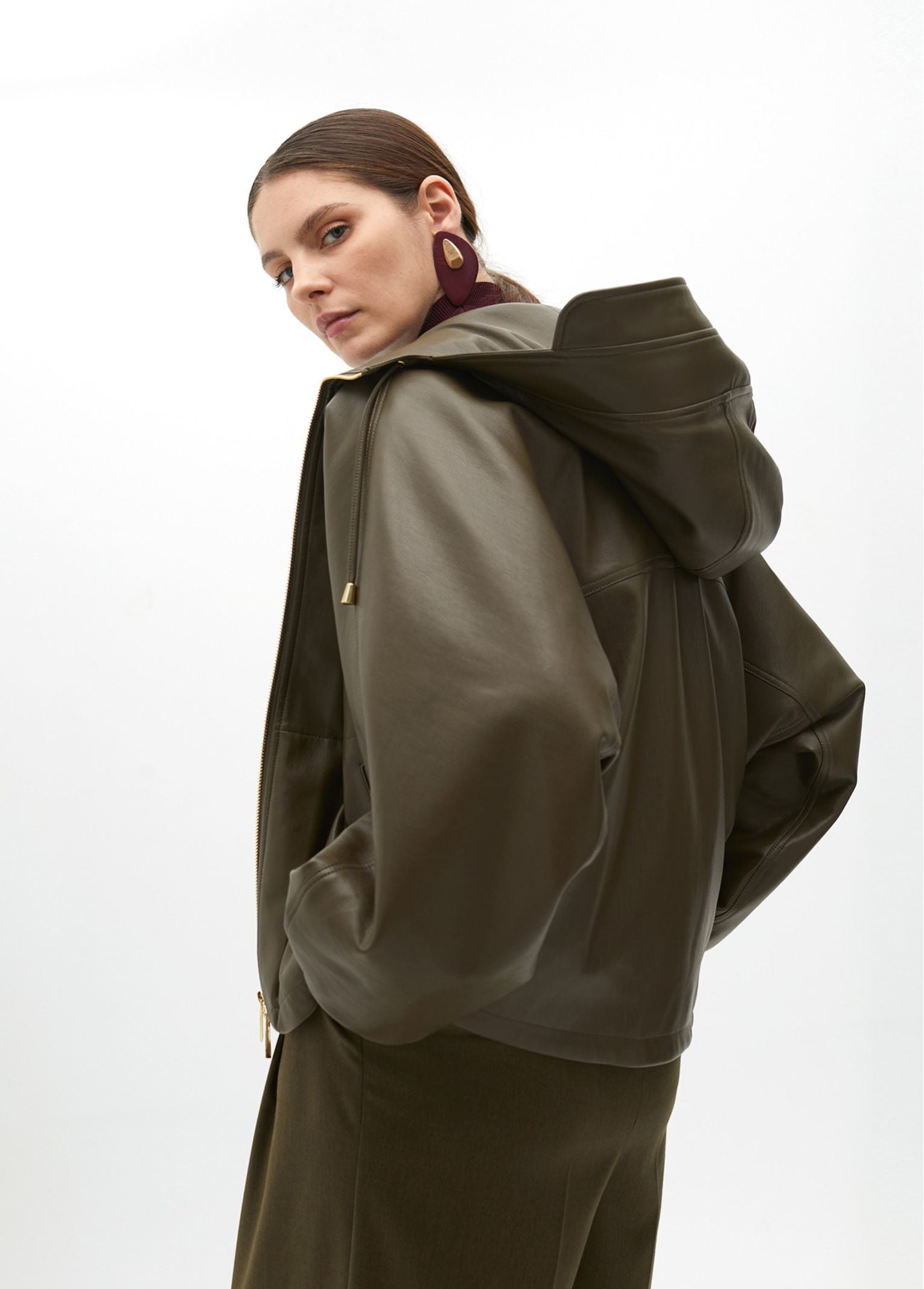 Bomber effetto pelle MF2502019 060 MAITE 