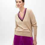 Maglia collo bicolore MF2511028 202 MAITE 