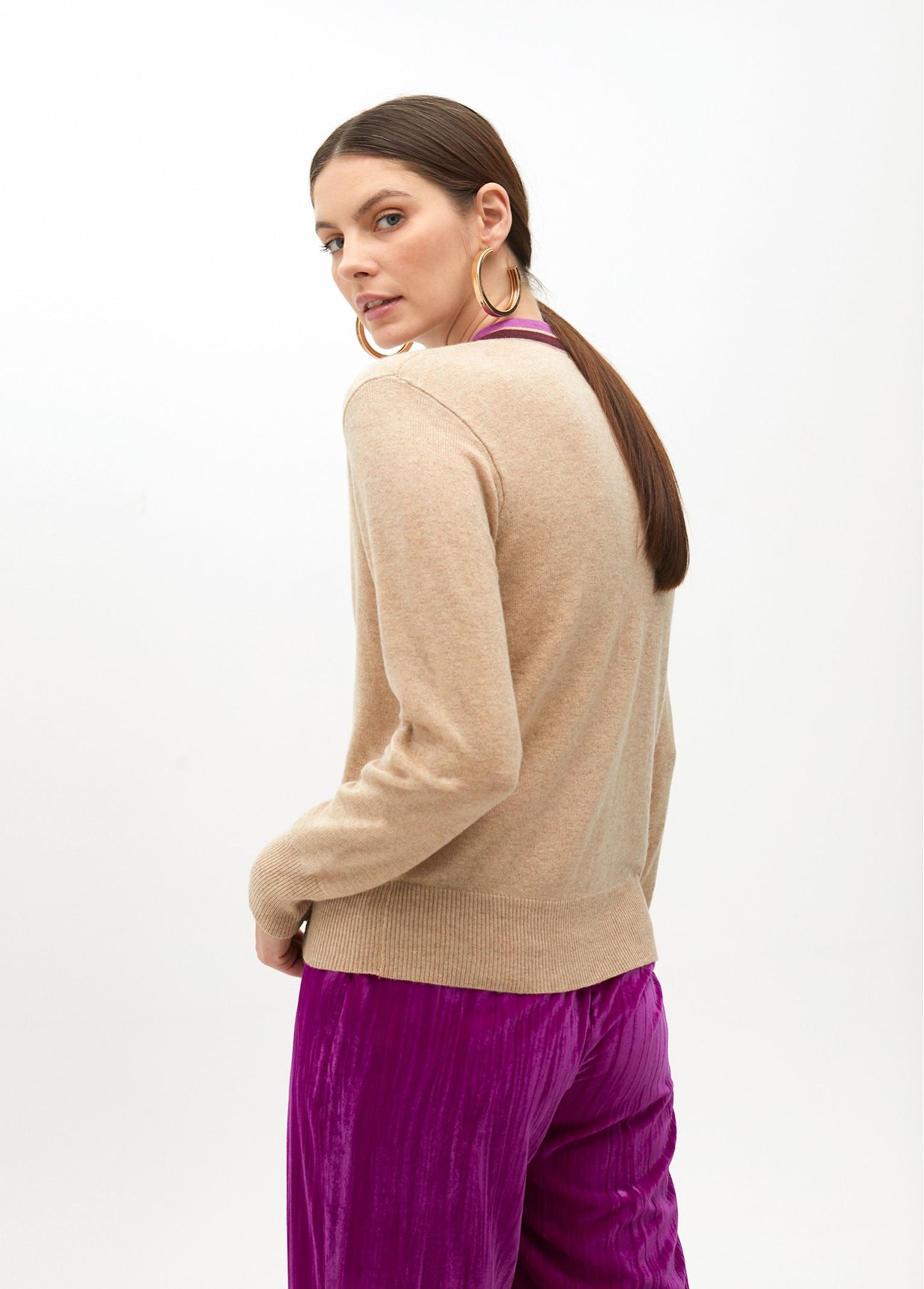 Maglia collo bicolore MF2511028 202 MAITE 