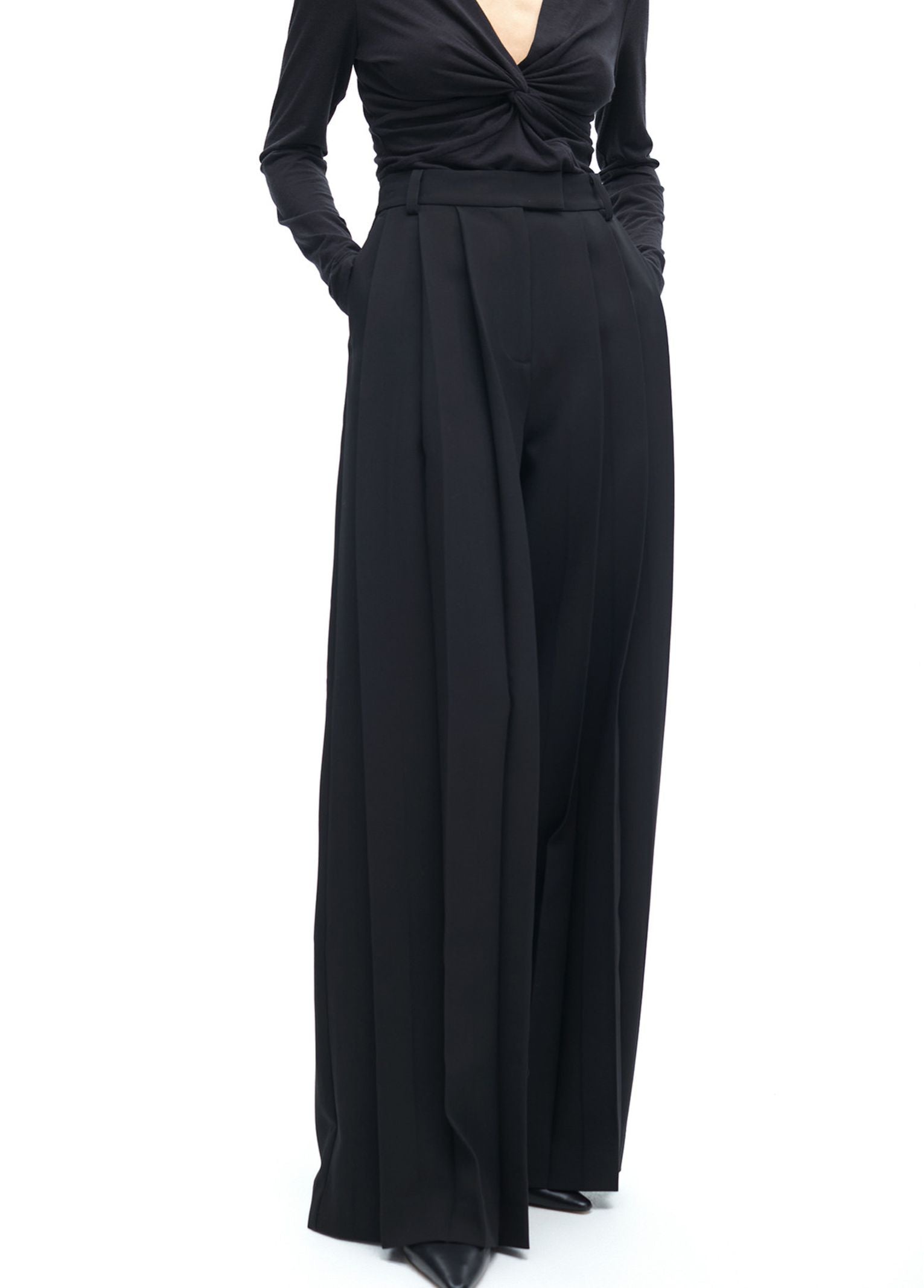 Pantalone con pieghe MF2514006 00N MAITE 