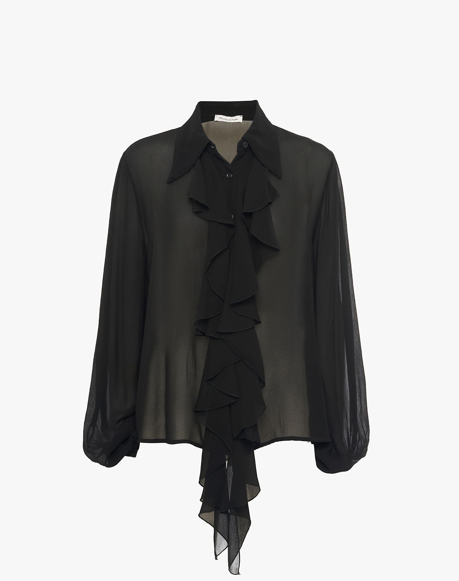 Camicia con volant C032VU MA001 MANILA GRACE 