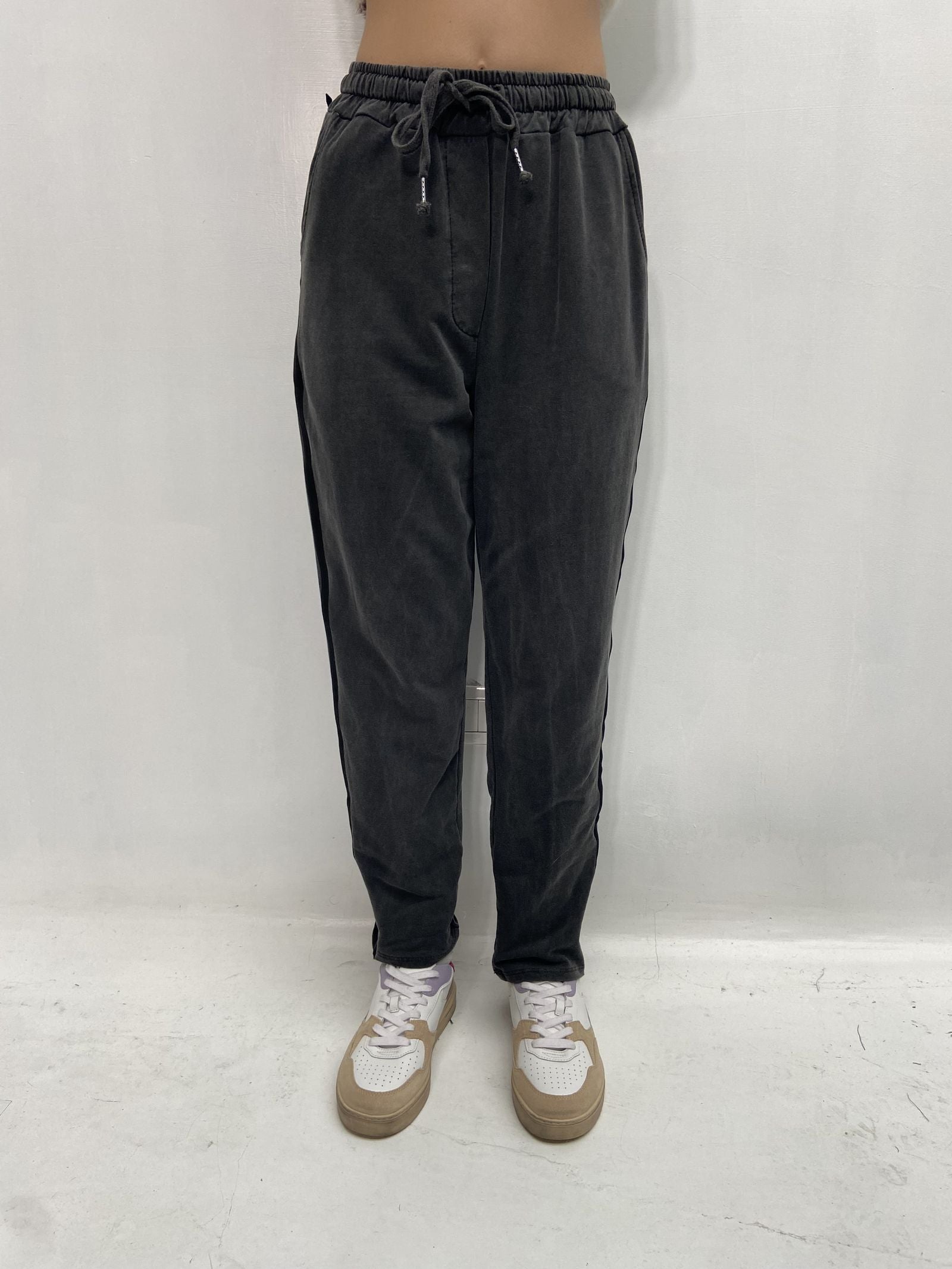 Pantalone con banda laterale - Ofelia 2558 ANTRACITE OFELIA 
