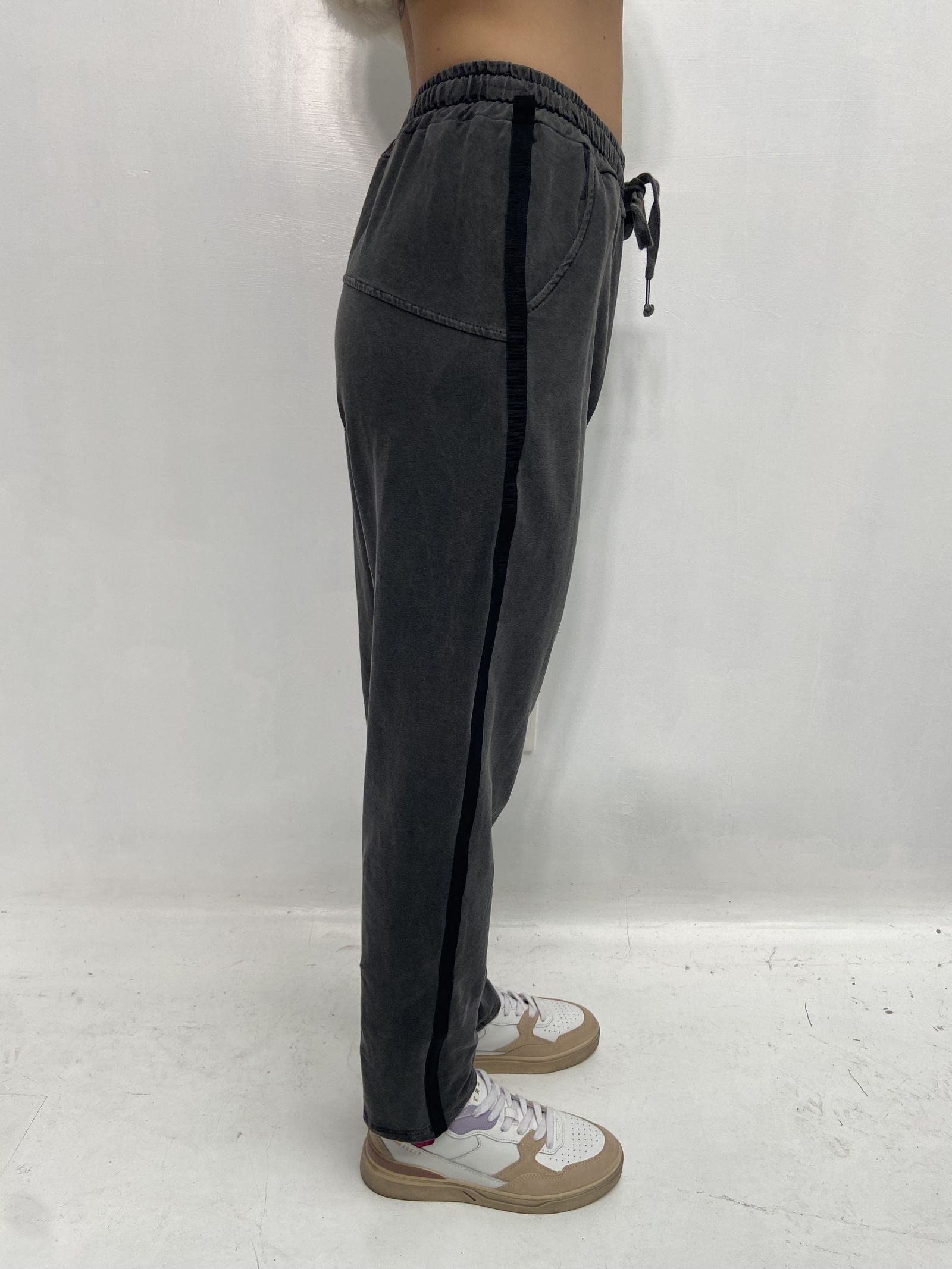 Pantalone con banda laterale - Ofelia 2558 ANTRACITE OFELIA 