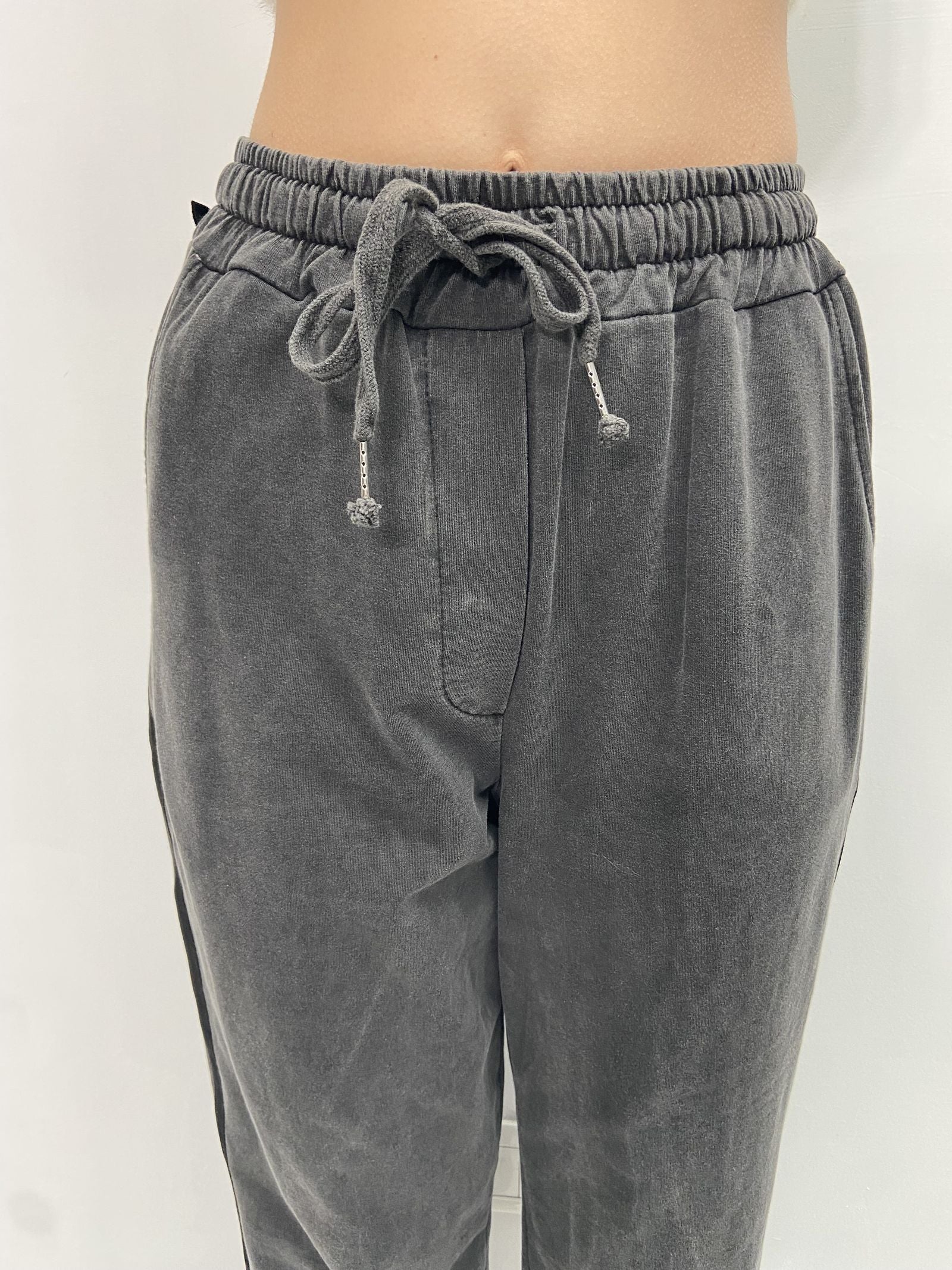 Pantalone con banda laterale - Ofelia 2558 ANTRACITE OFELIA 