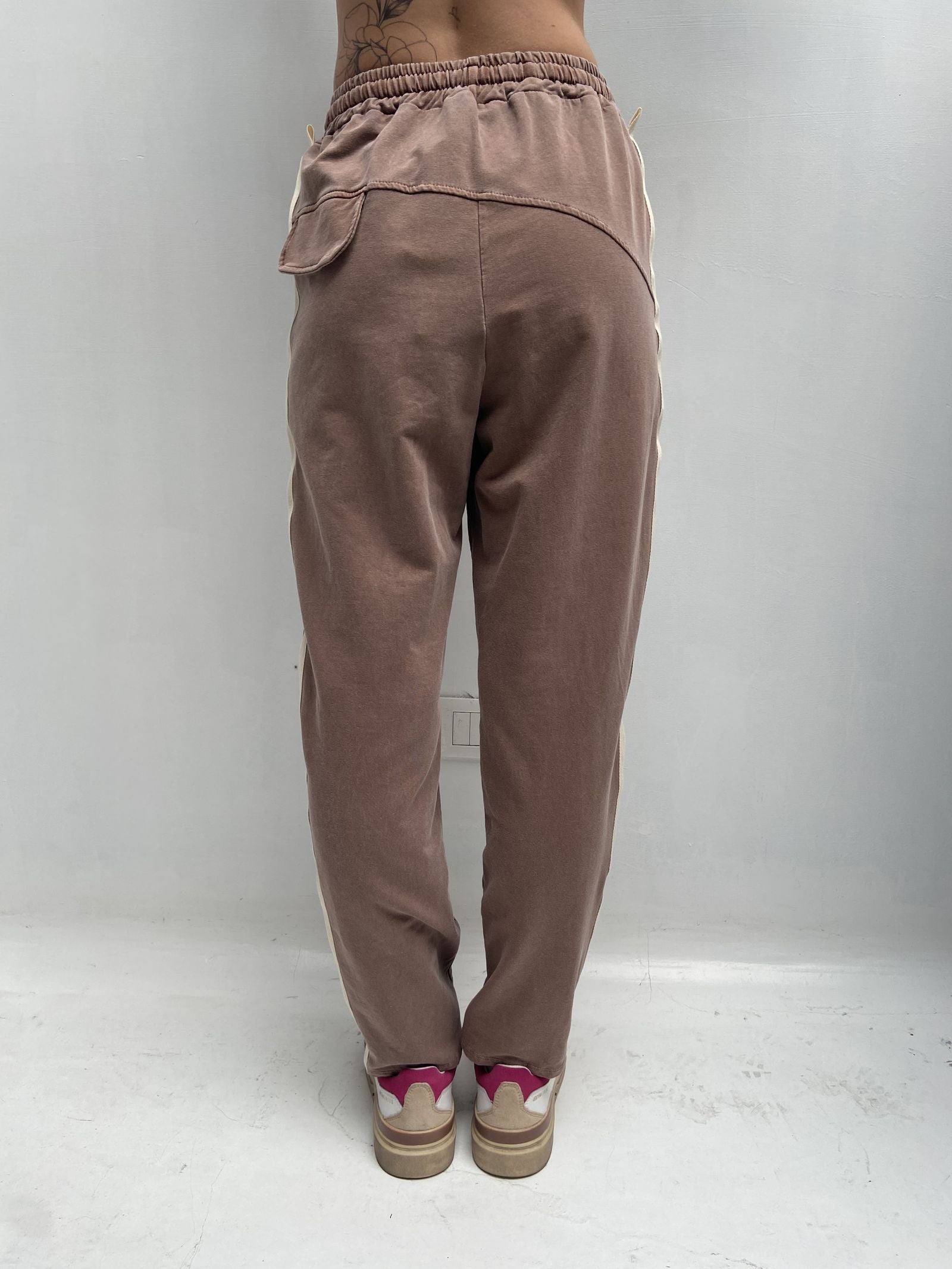 Pantalone con banda laterale - Ofelia 2558 CIOCCOLATO OFELIA 