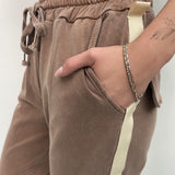 Pantalone con banda laterale - Ofelia 2558 CIOCCOLATO OFELIA 