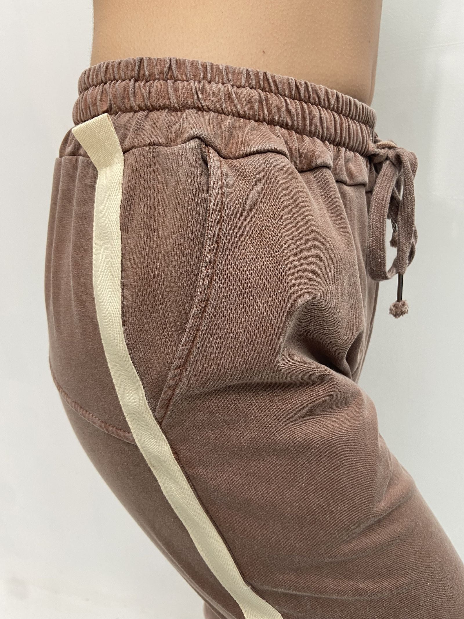 Pantalone con banda laterale - Ofelia 2558 CIOCCOLATO OFELIA 