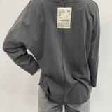 T-shirt scollo a V - Ofelia 2831 ANTRACITE OFELIA 