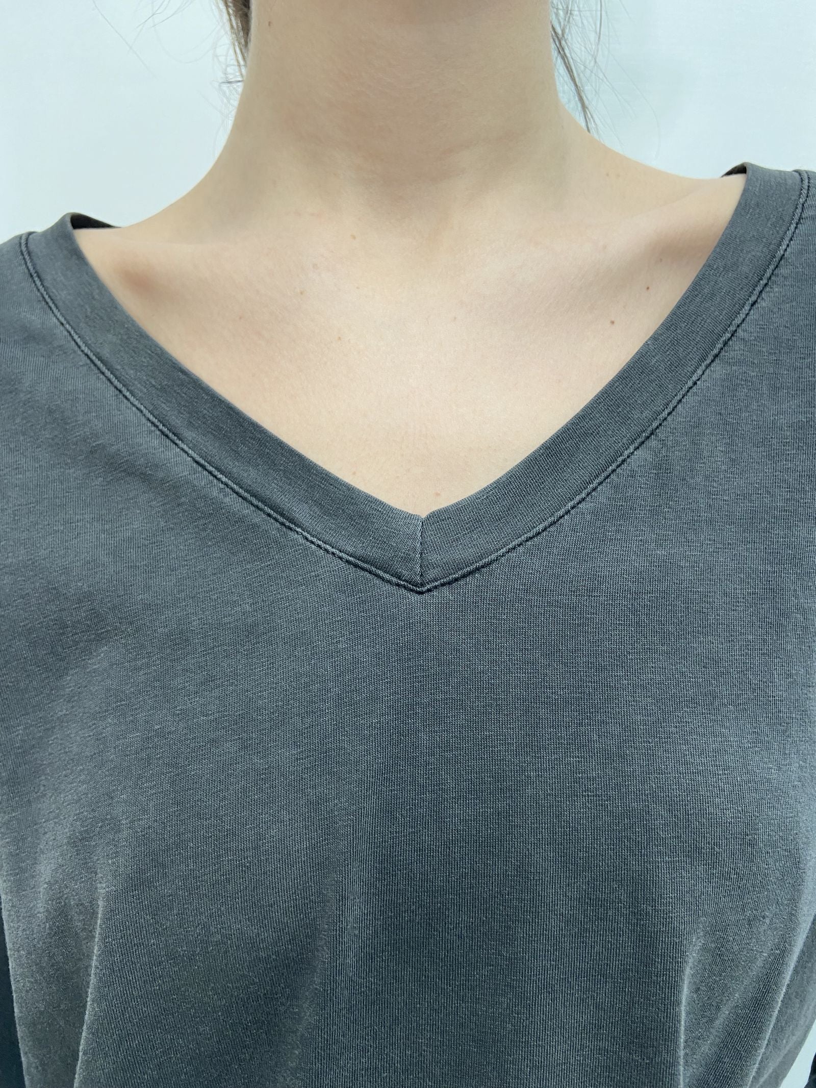 T-shirt scollo a V - Ofelia 2831 ANTRACITE OFELIA 