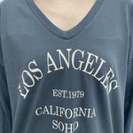 T-shirt stampa Los Angeles - Ofelia 2831LOSANGELES ANTRACITE OFELIA 
