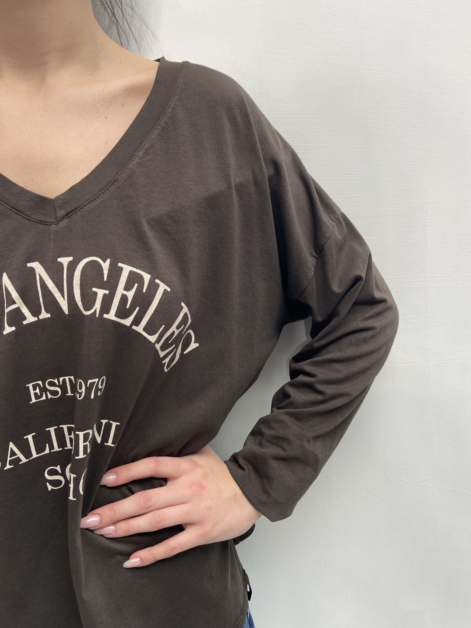 T-shirt stampa Los Angeles - Ofelia 2831LOSANGELES MORO OFELIA 