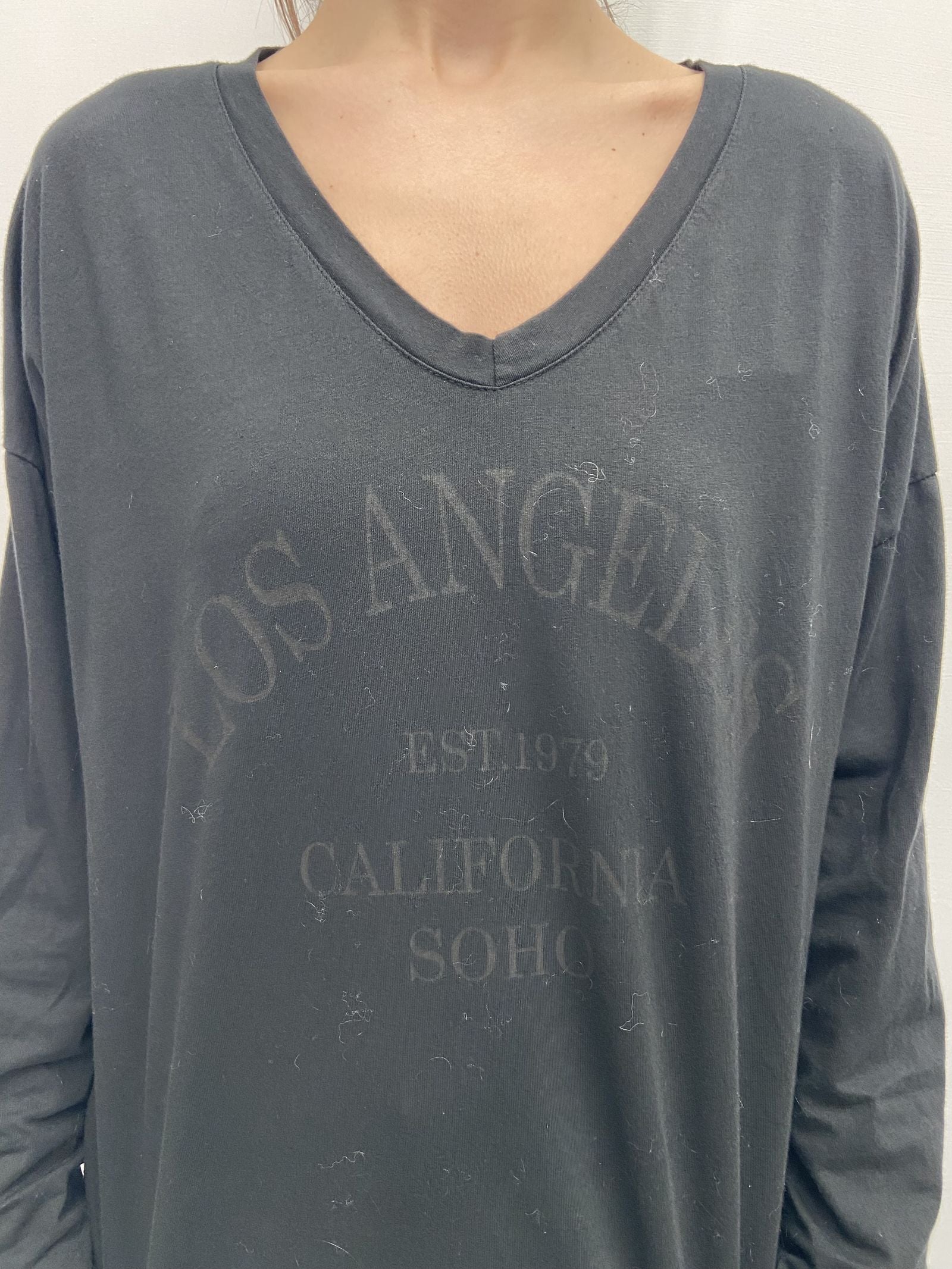 T-shirt stampa Los Angeles - Ofelia 2831LOSANGELES NERO OFELIA 