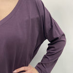 T-shirt scollo a V - Ofelia 2831 VIOLA OFELIA 