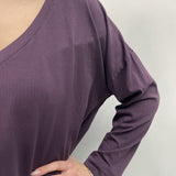 T-shirt scollo a V - Ofelia 2831 VIOLA OFELIA 