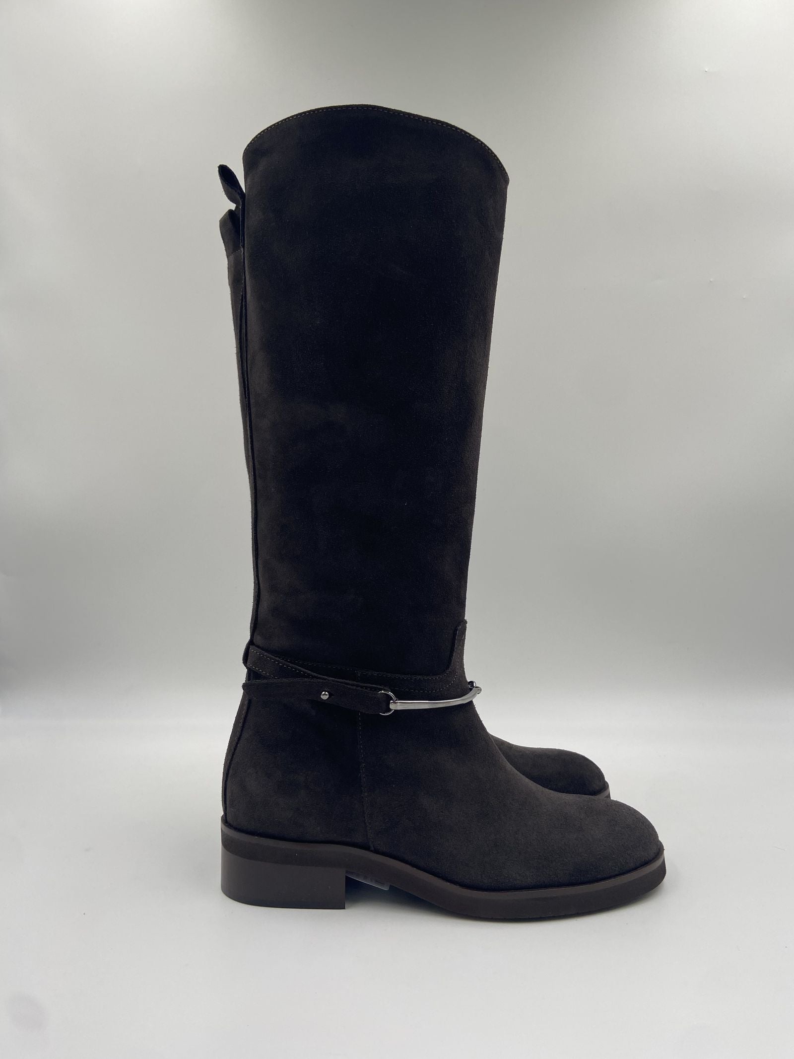Stivale con dettaglio equestre - Ofelia 2904 MORO OFELIA 