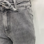 Jeans mom fit con coulisse - Ofelia LAF264 GRIGIO OFELIA 