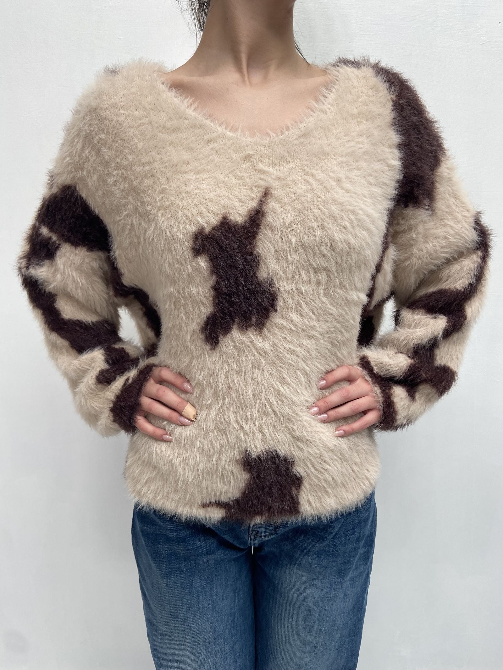 Maglia oversize TU536 CIPRIAMORO OFELIA 