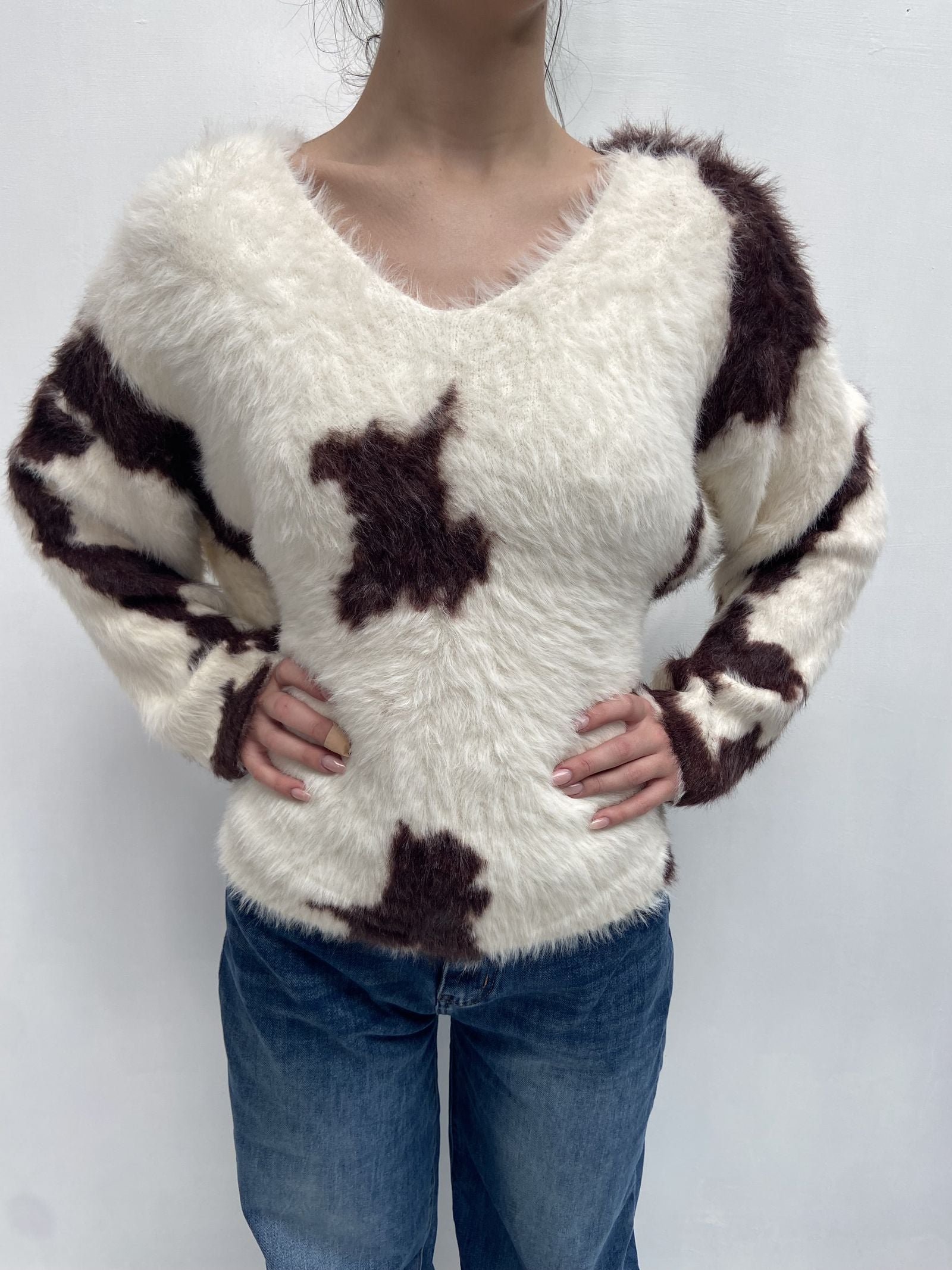 Maglia oversize TU536 PANNAMORO OFELIA 
