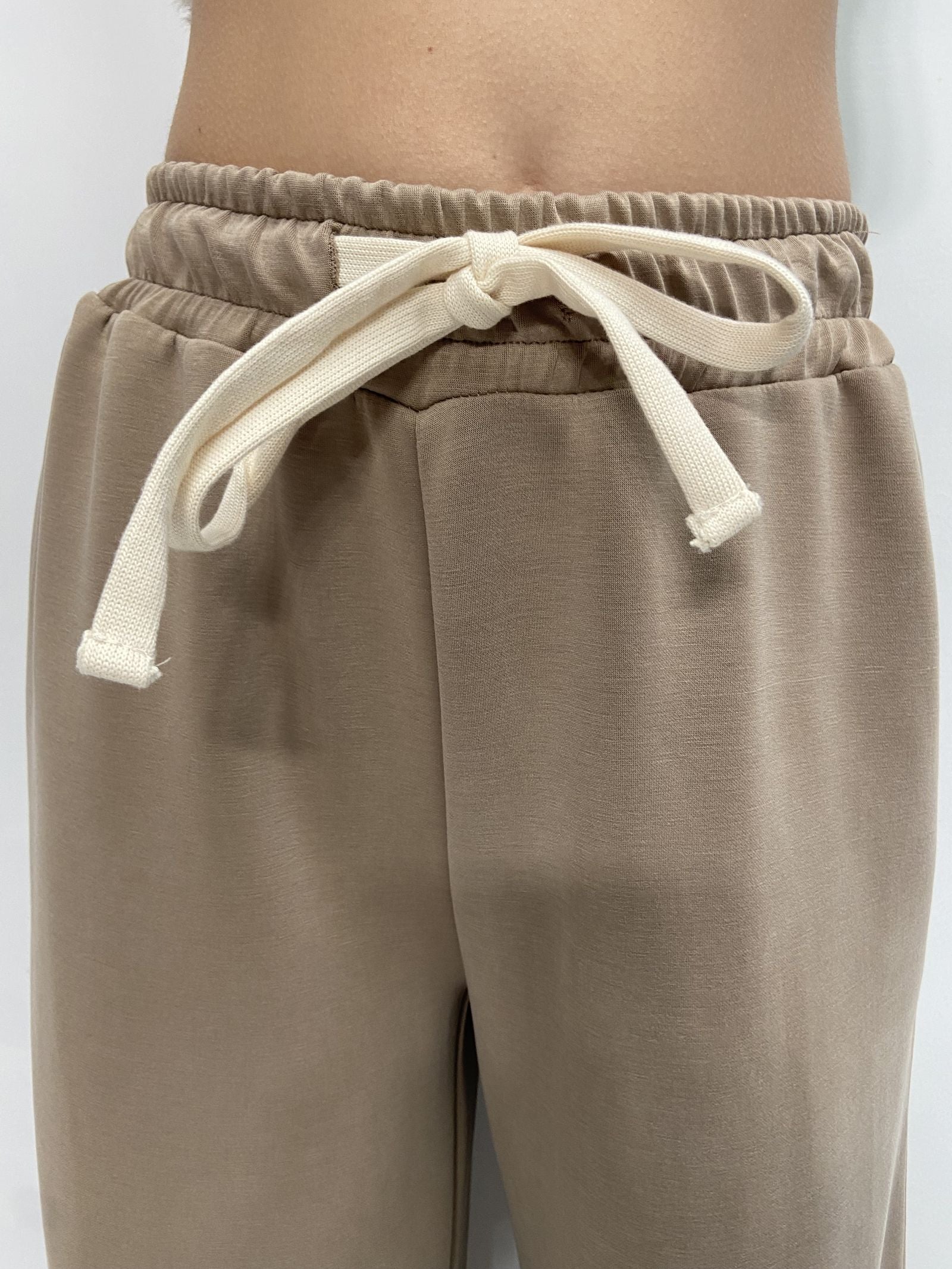 Pantalone gamba ampia Z6034 BEIGE OFELIA 